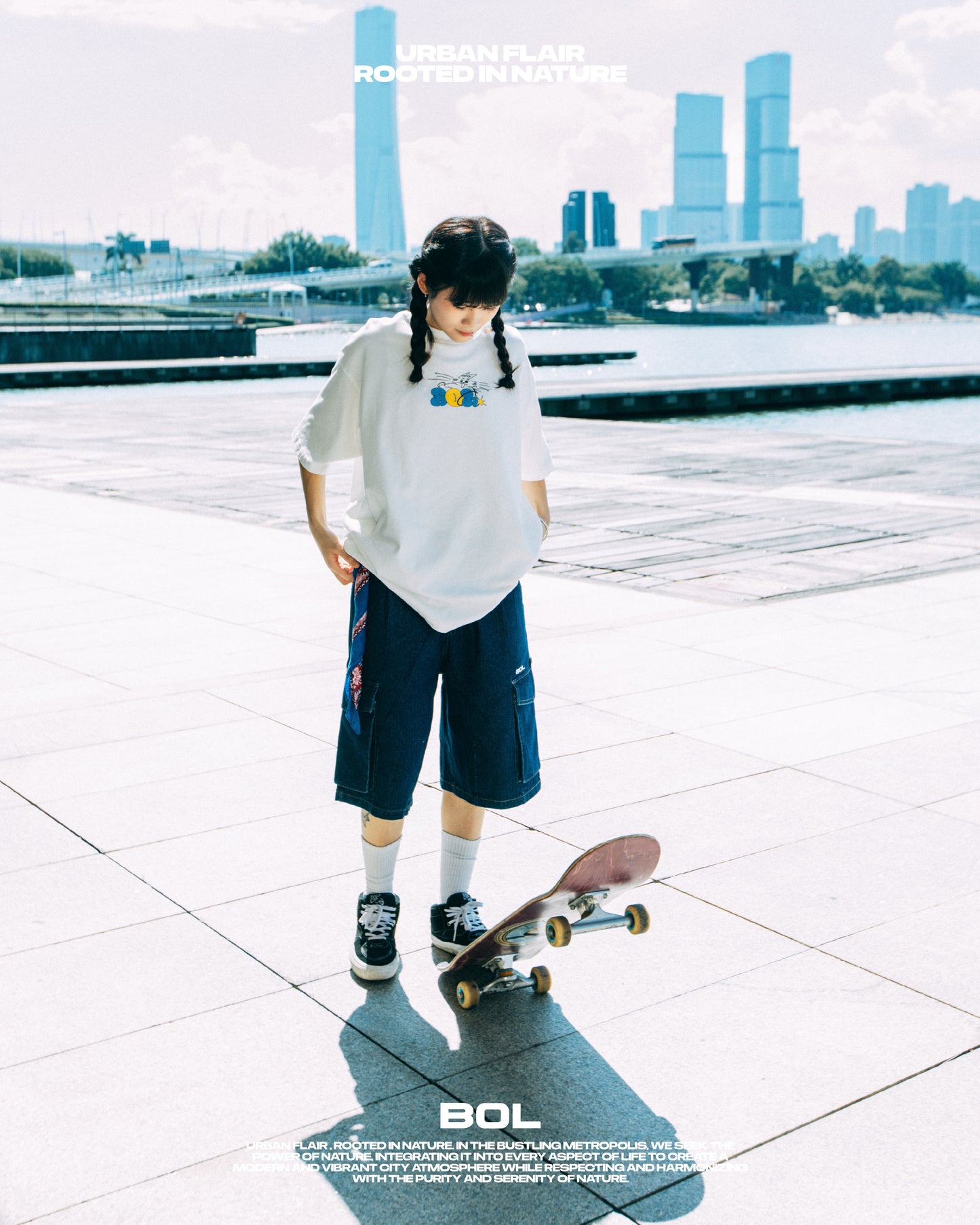 SS24-28S Capri Denim Shorts