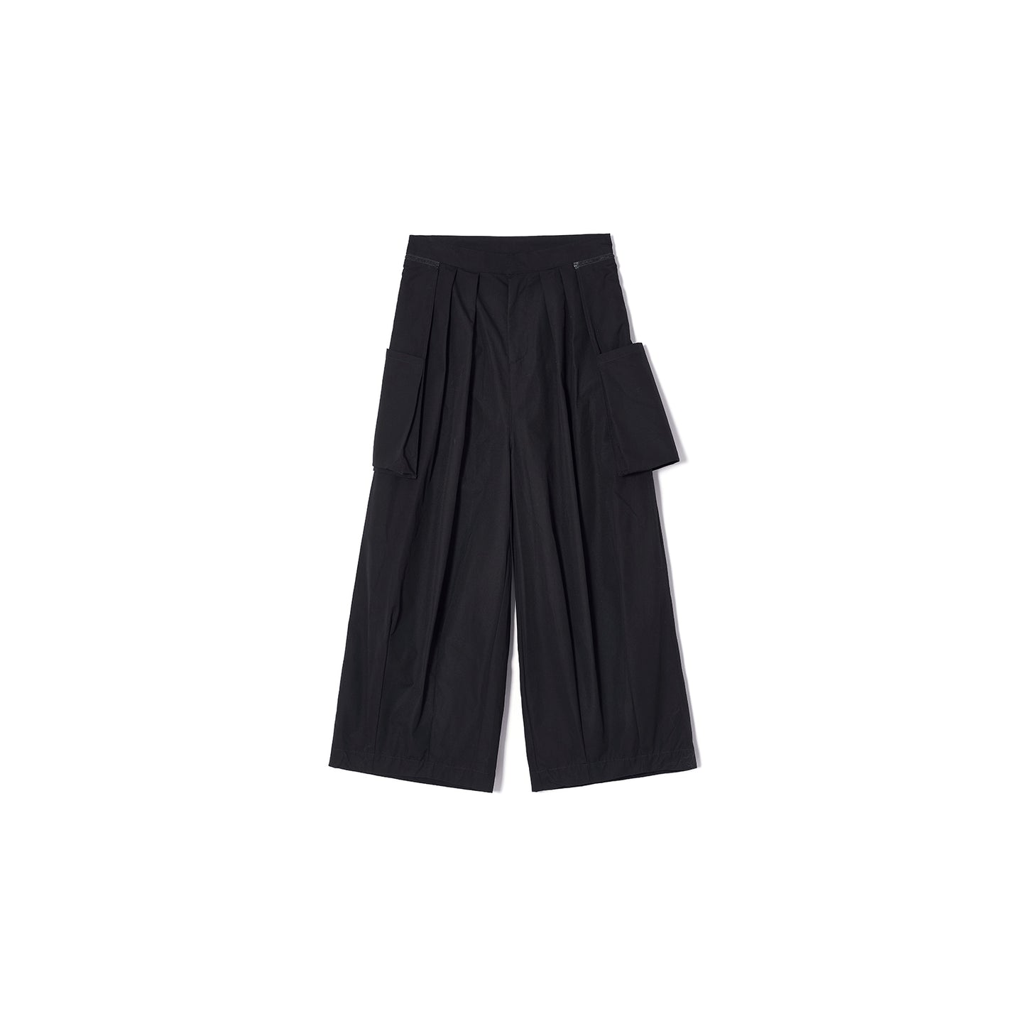 SS24-06 Wide-Leg Pants with Removable Cargo Pockets