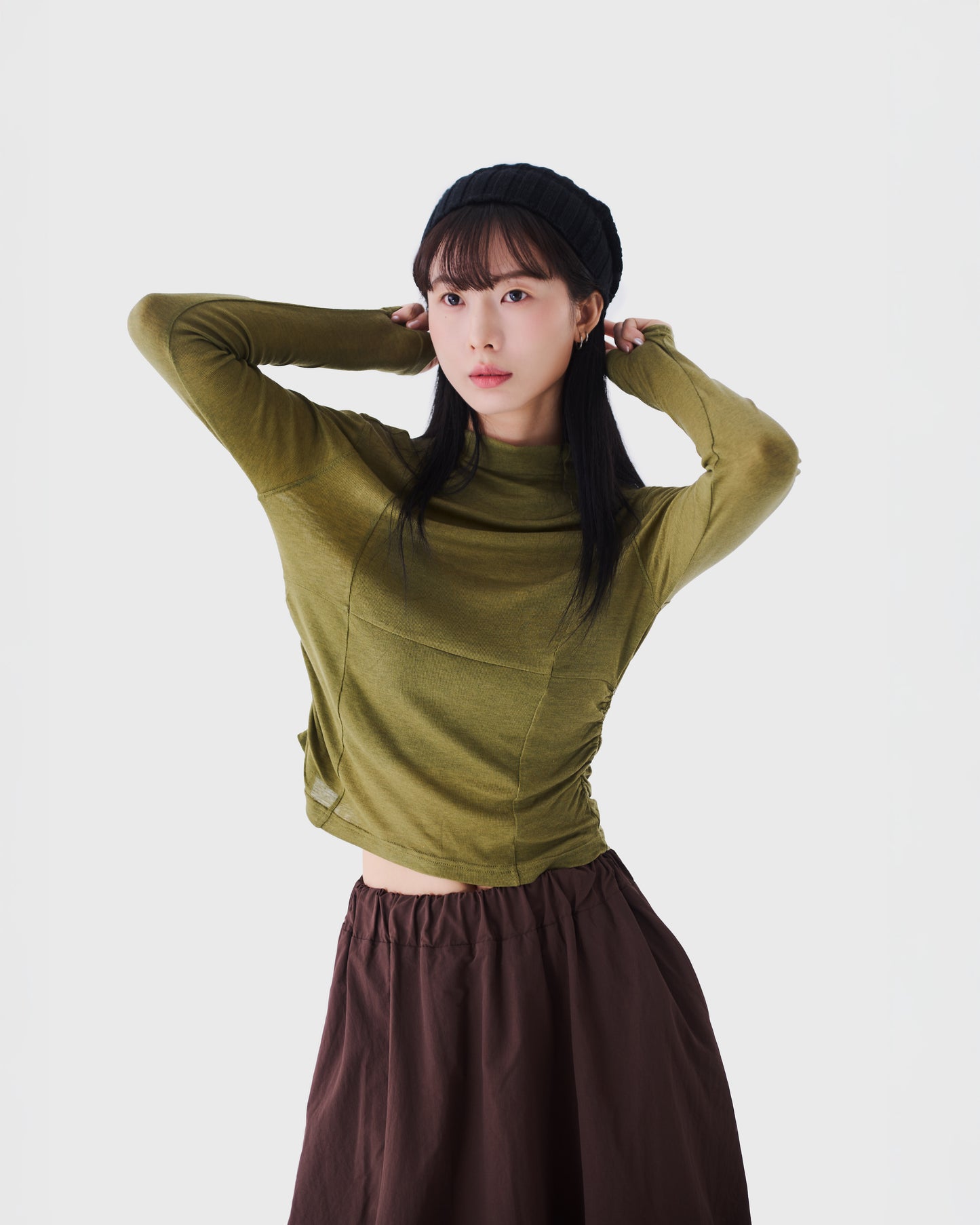 AW24-03 Seaweed Long Sleeve Top