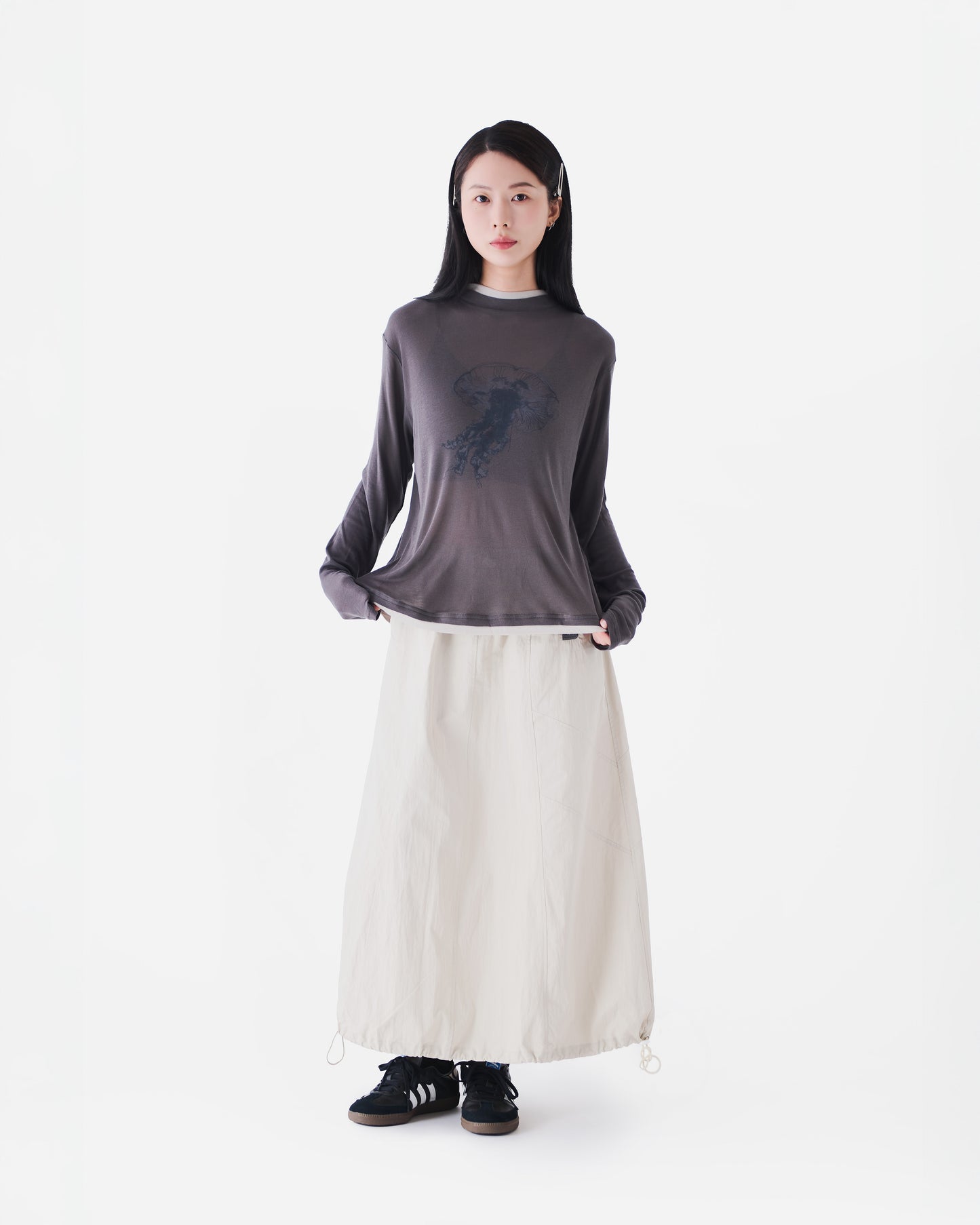 AW24-05 JellyFish Wool Cotton Top