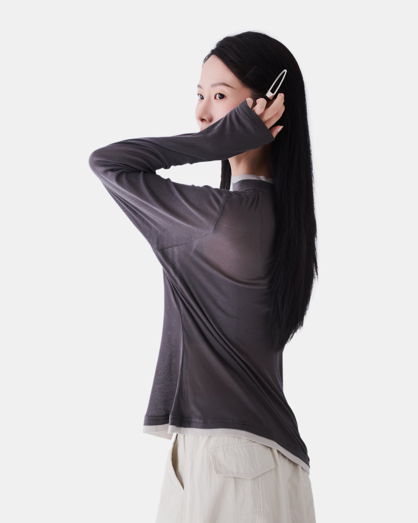 AW24-05 JellyFish Wool Cotton Top