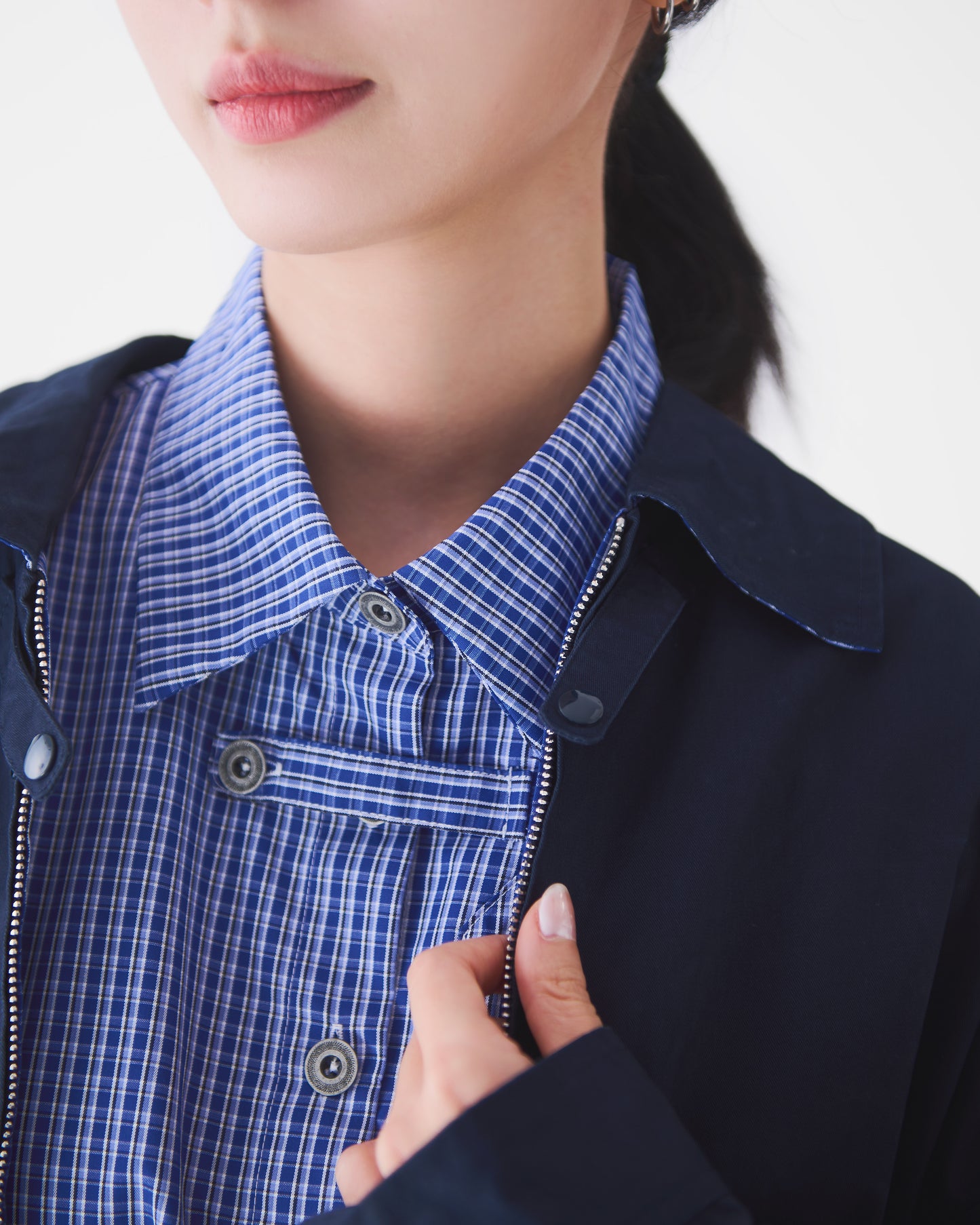 AW24-12J Archaic Double Woolen Jacket(Navy)