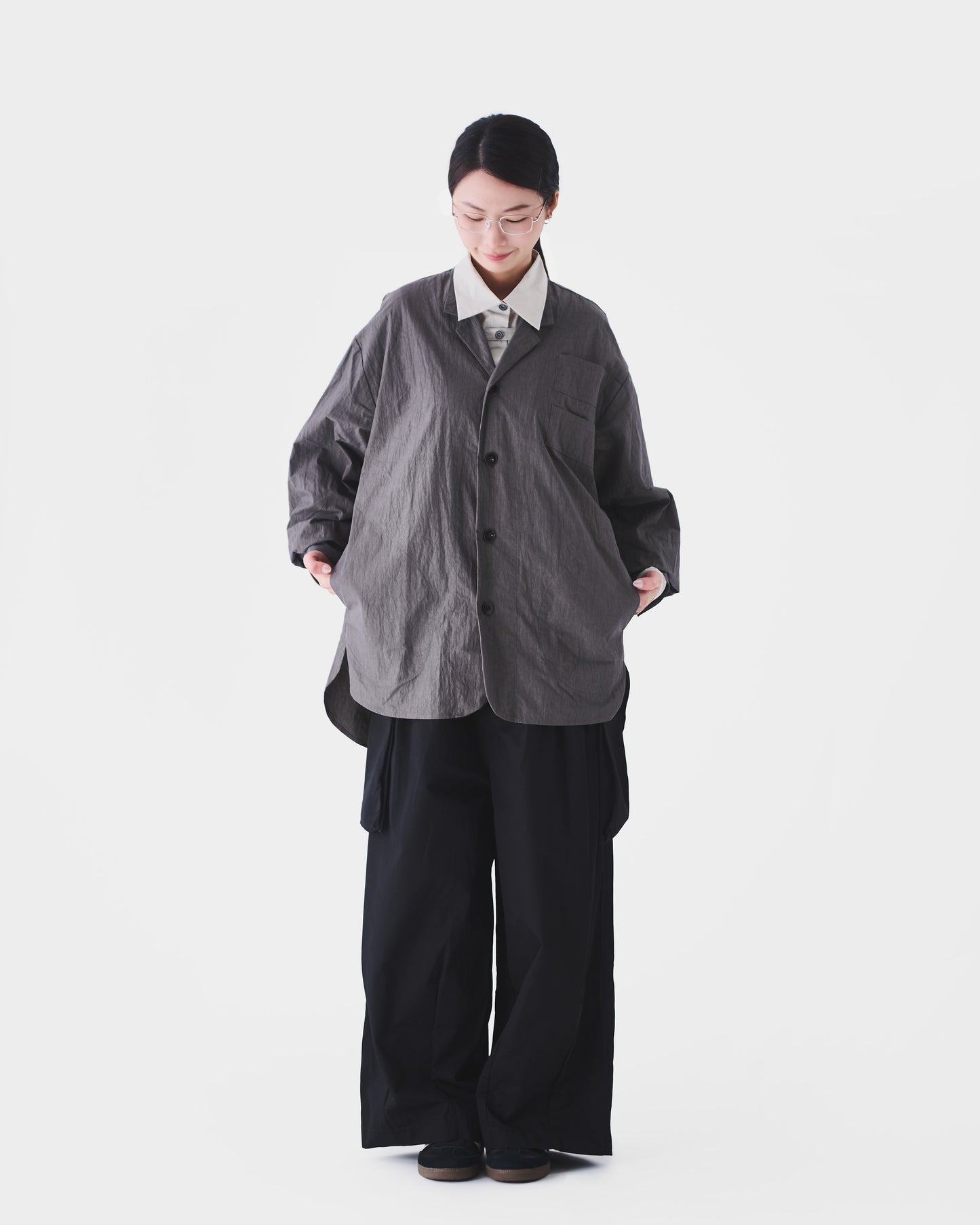 AW24-17J Notch Lapel Shirt Jacket