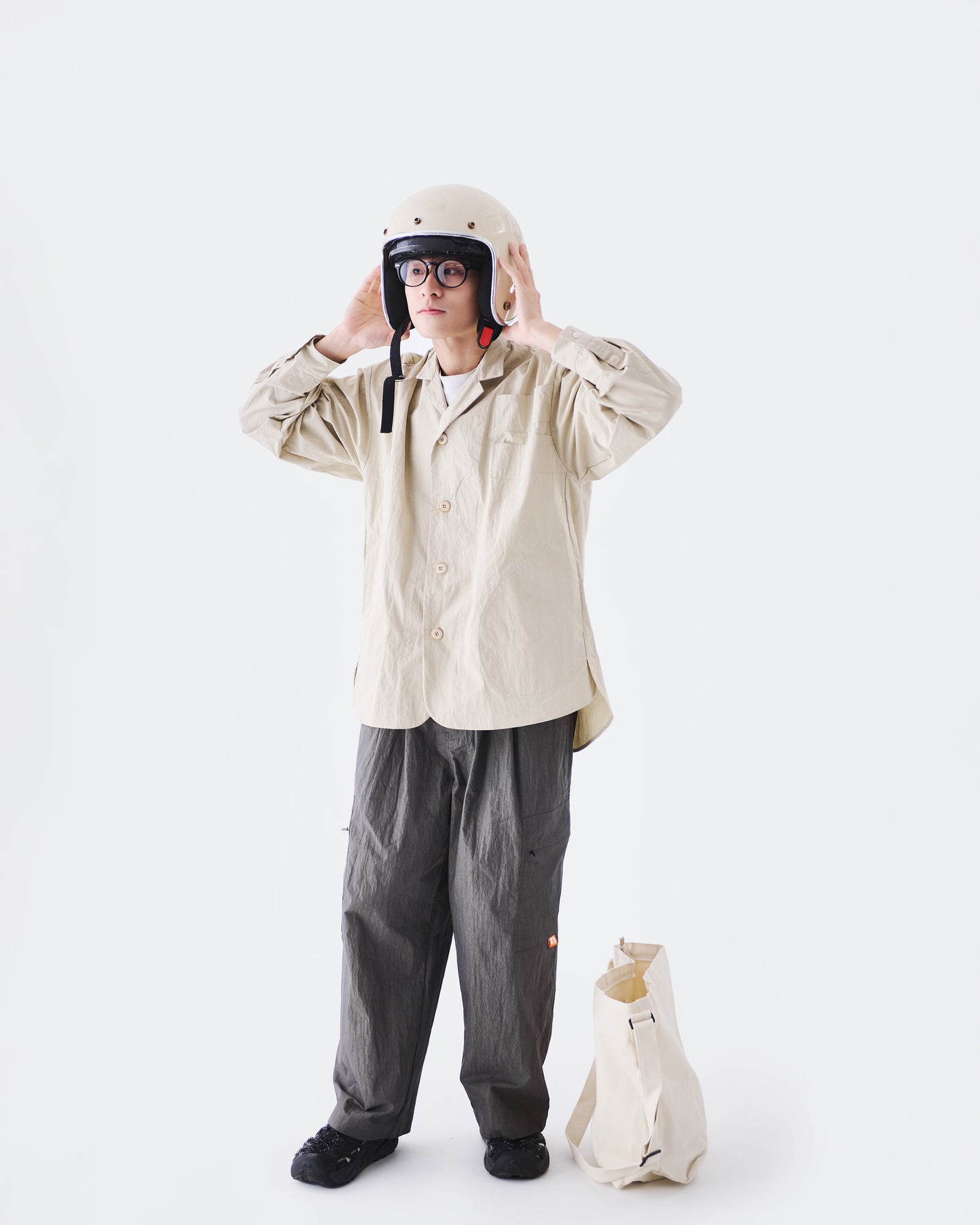 AW24-17J Notch Lapel Shirt Jacket