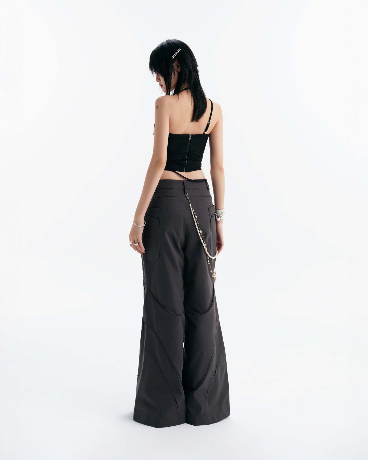 Lullaby Halter Top (Black) — Bunnyhill