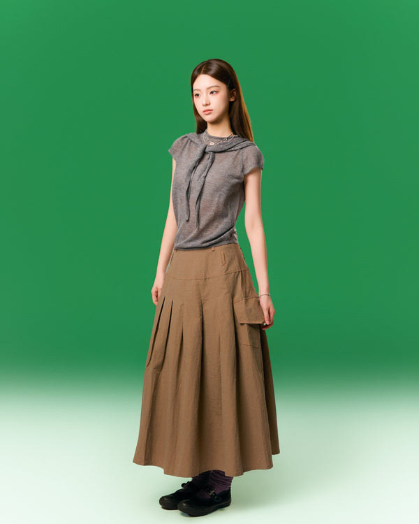 Pleated Skirt (駝)