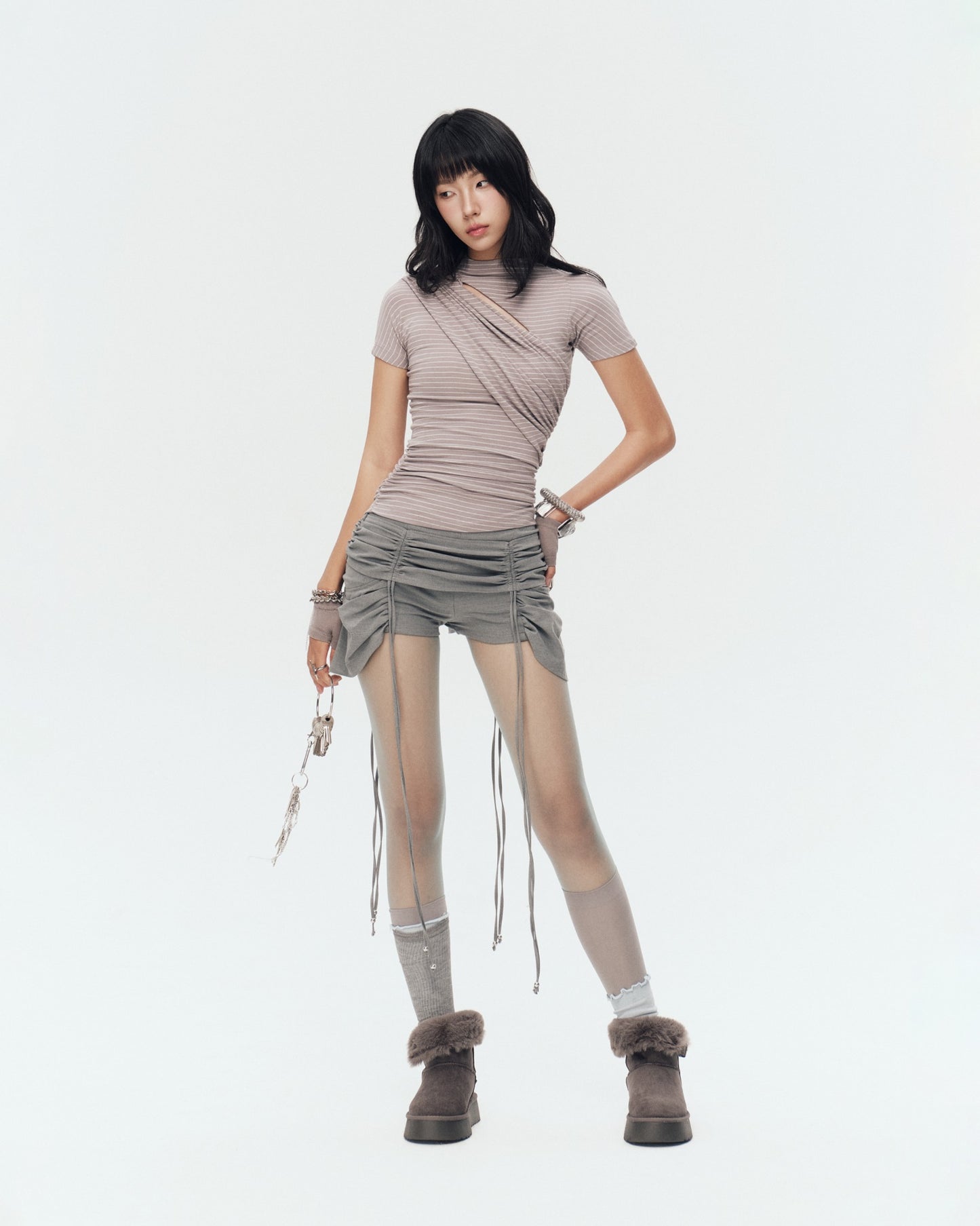 Tarlow Shorts (Grey) — Bunnyhill