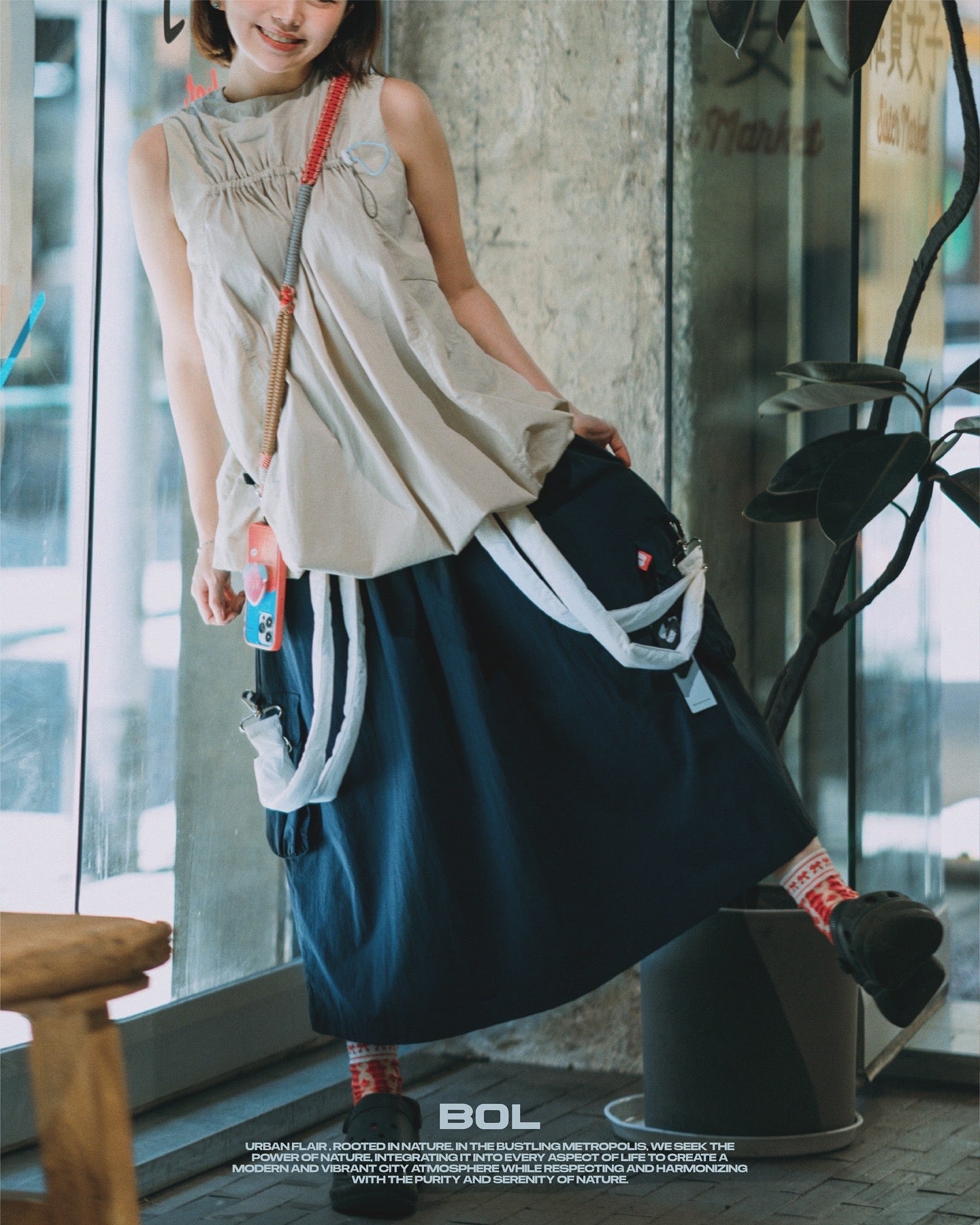 SS24-01 Sleeveless Utility Skirt