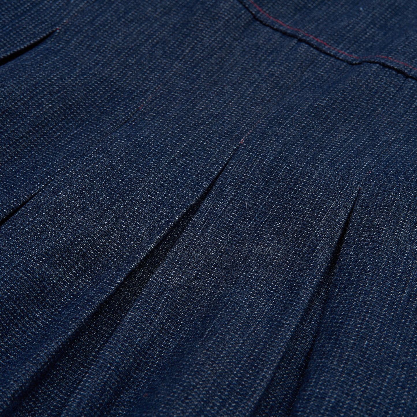 AW24-35D Denim Pleated Skirt