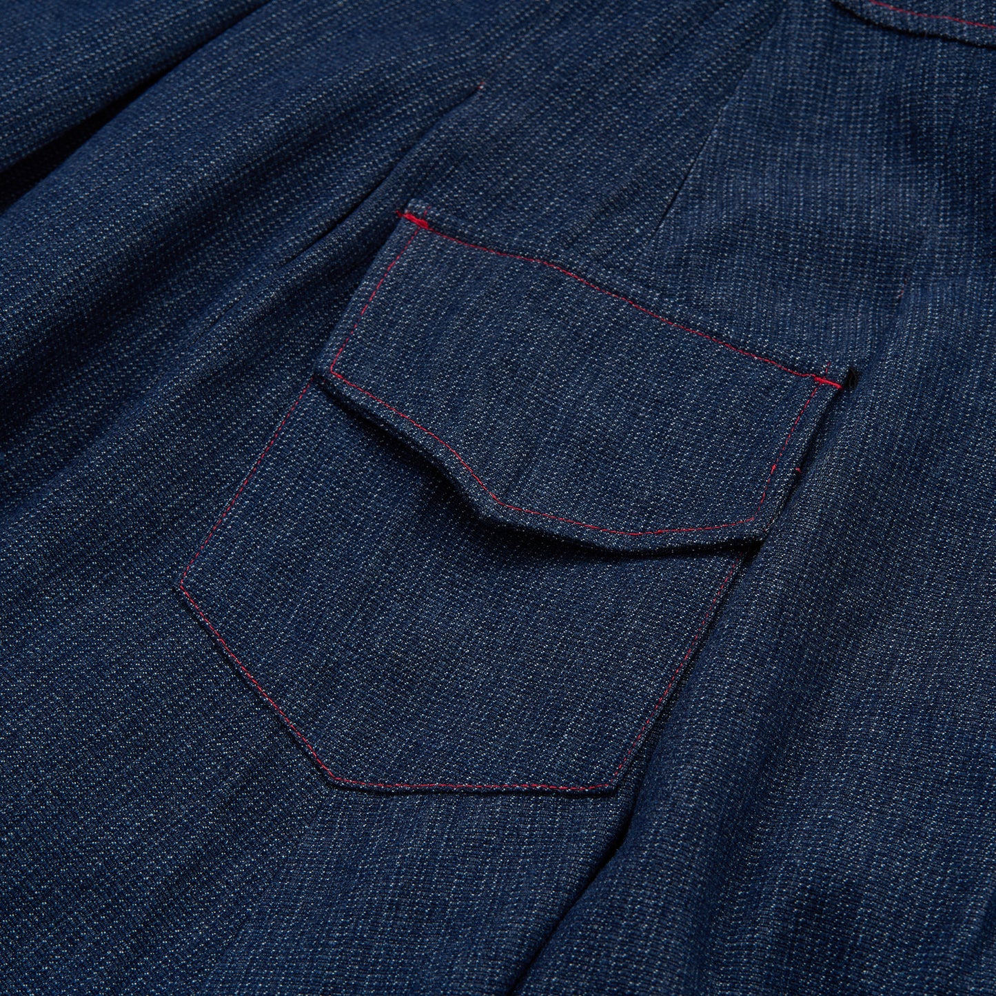 AW24-35D Denim Pleated Skirt