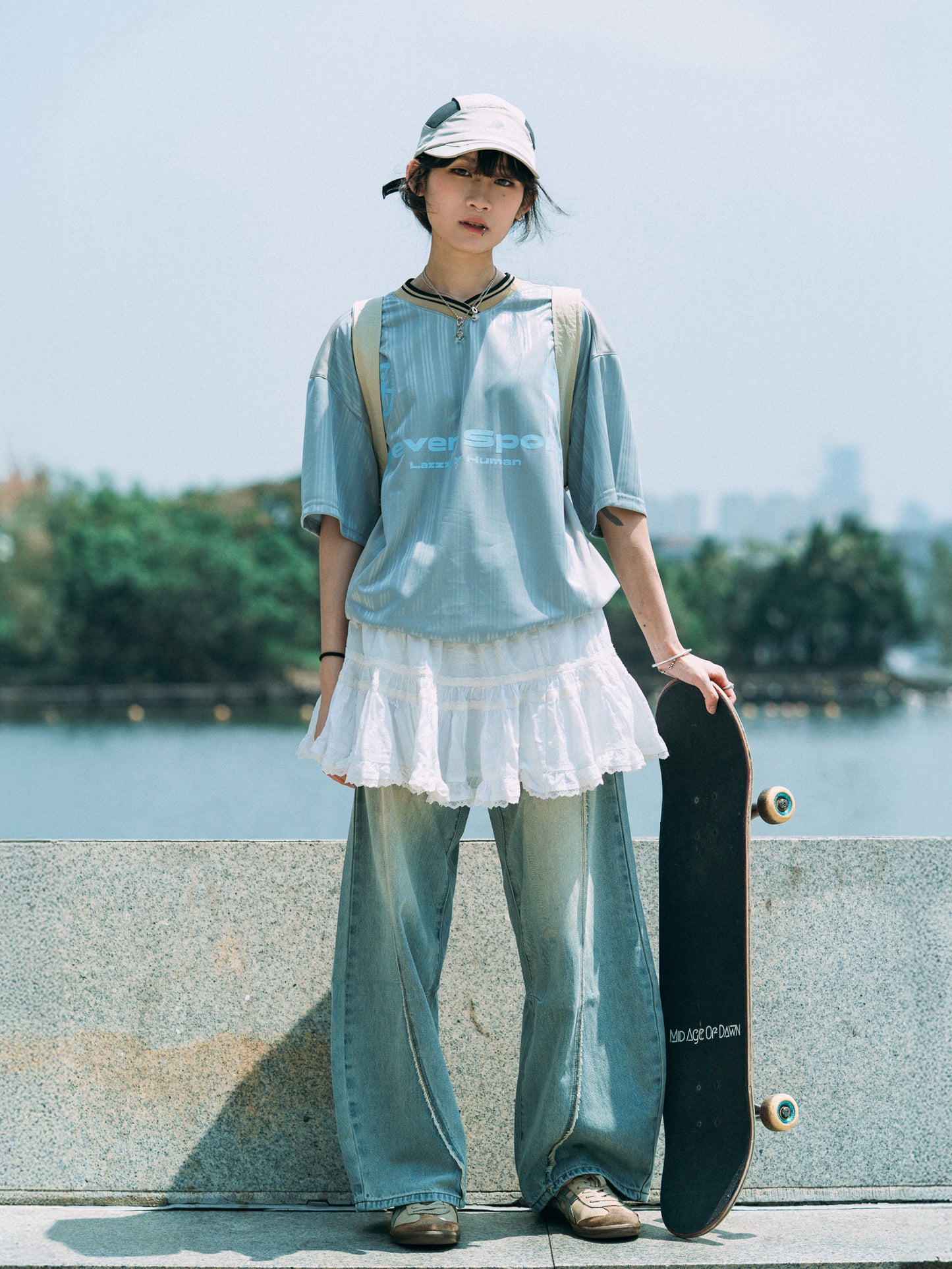 SS25-10T Normcore Jersey Tee (Blue Grey)