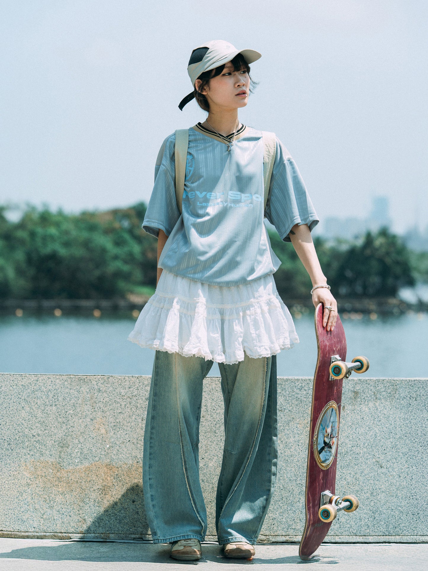 SS25-10T Normcore Jersey Tee (Blue Grey)