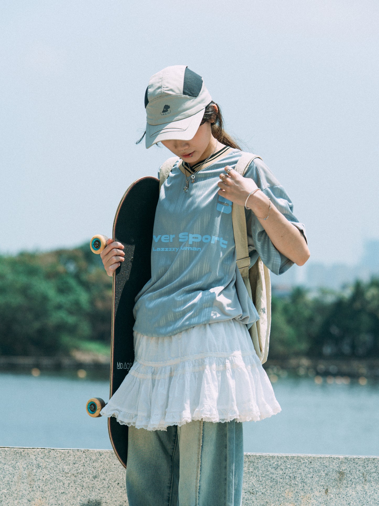 SS25-10T Normcore Jersey Tee (Blue Grey)