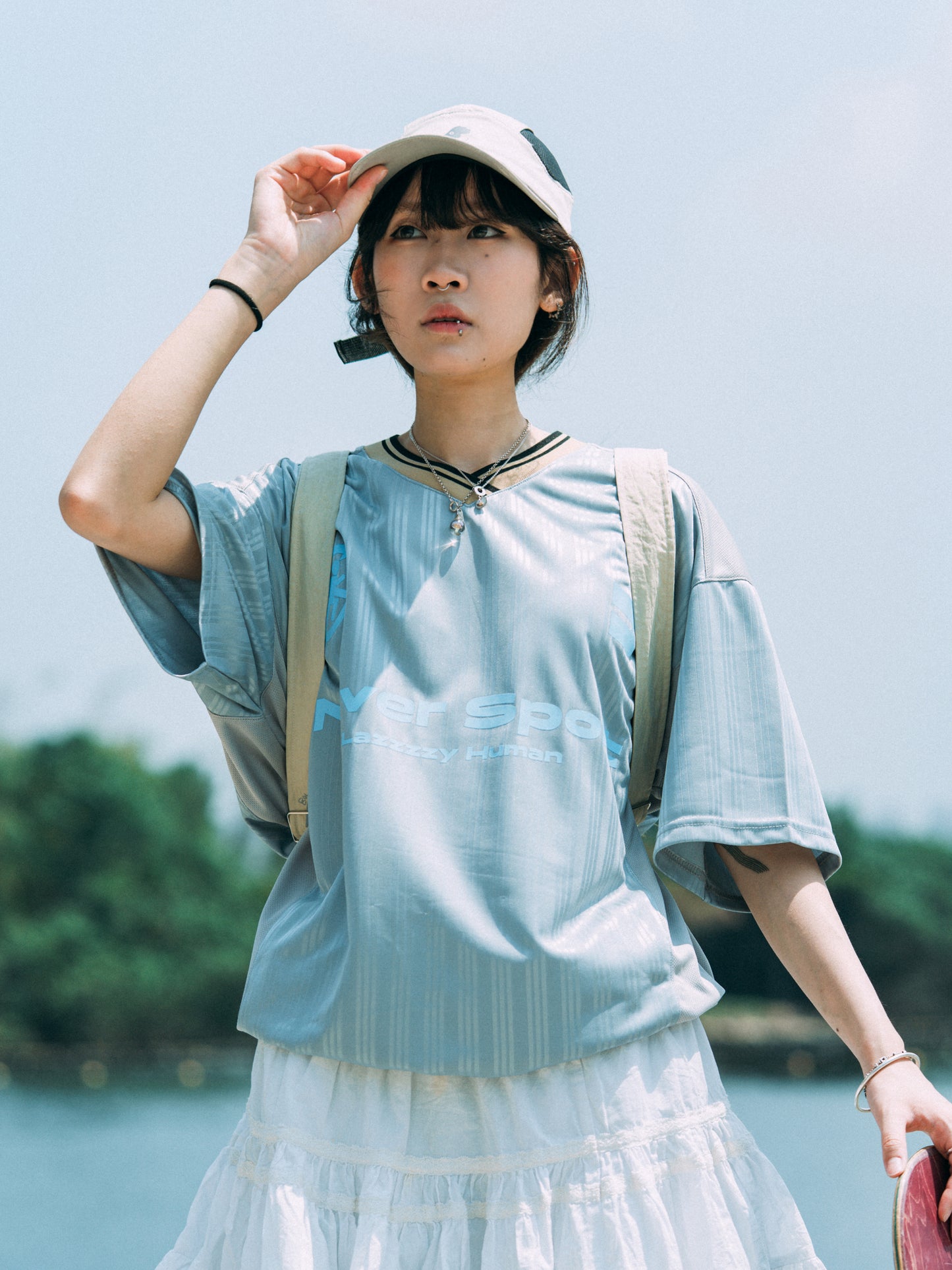 SS25-10T Normcore Jersey Tee (Blue Grey)