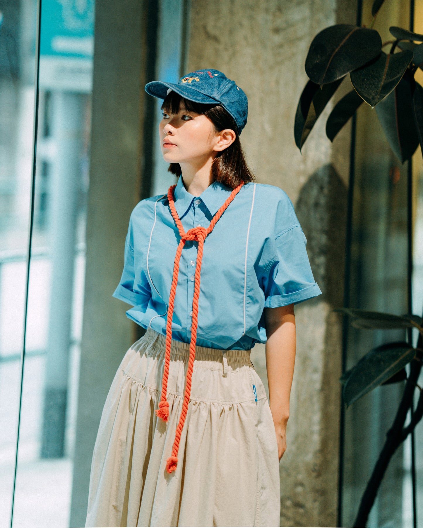 SS24-16 A Line Jumper Skirt