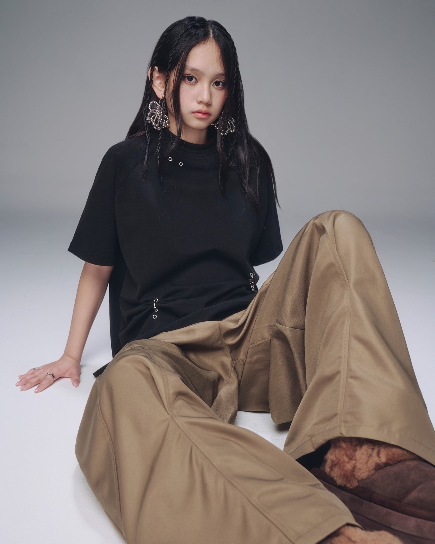 Bunny Charm Ver Shirt (Black) — Bunnyhill