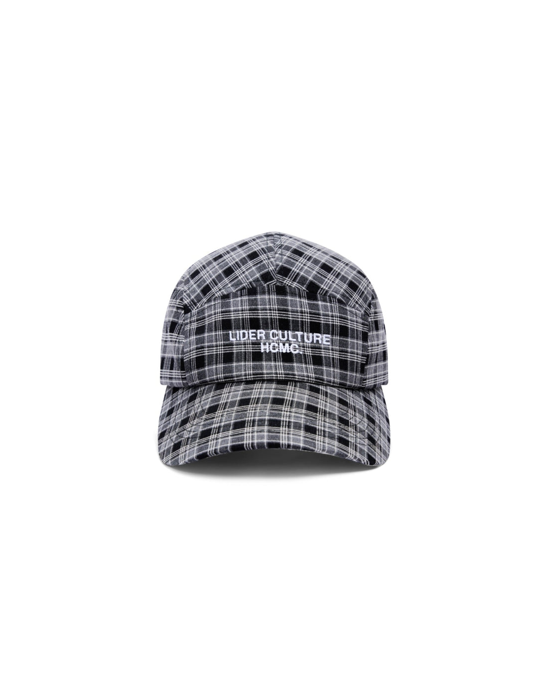 Lider CAROLINE CAP 黑色格紋棉帽，FREE SIZE 後扣可調 50 至 58cm