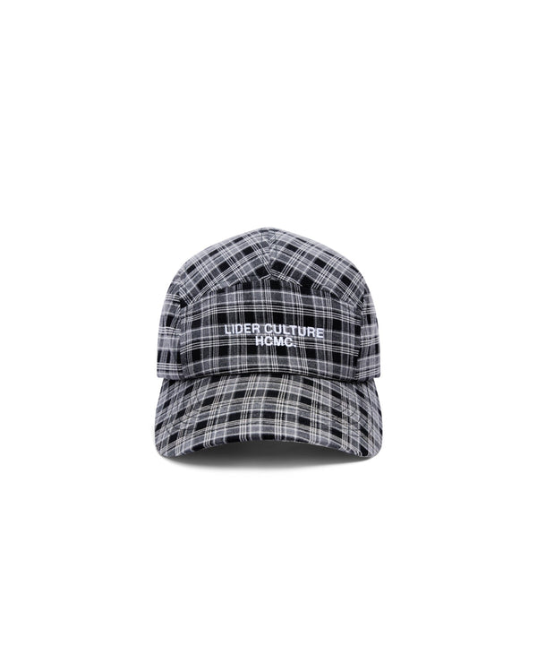 Lider CAROLINE CAP 黑色格紋棉帽，FREE SIZE 後扣可調 50 至 58cm