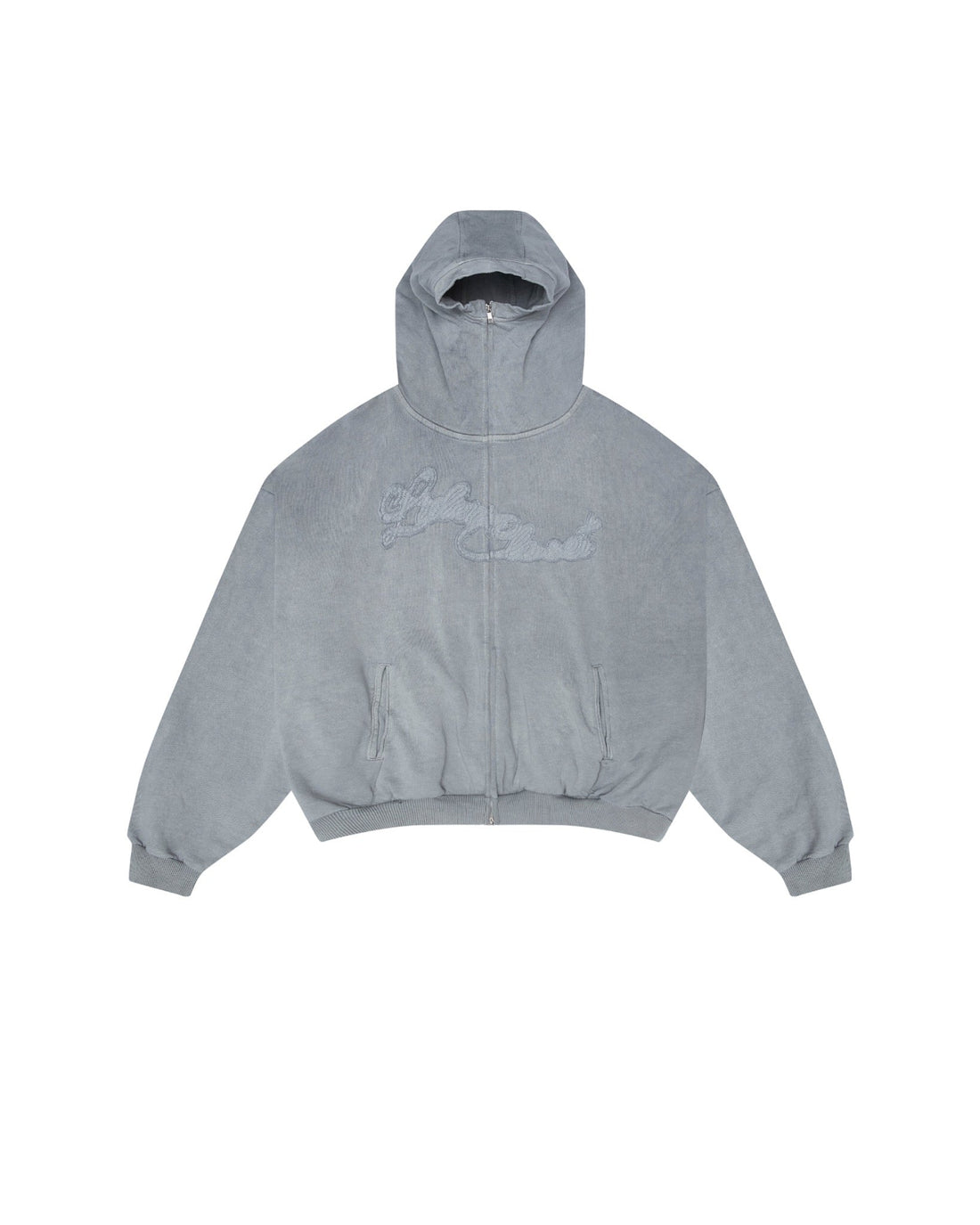 Lider OUTSIDER ZIPPER JACKET 水洗灰色刷毛拉鏈外套，440gsm