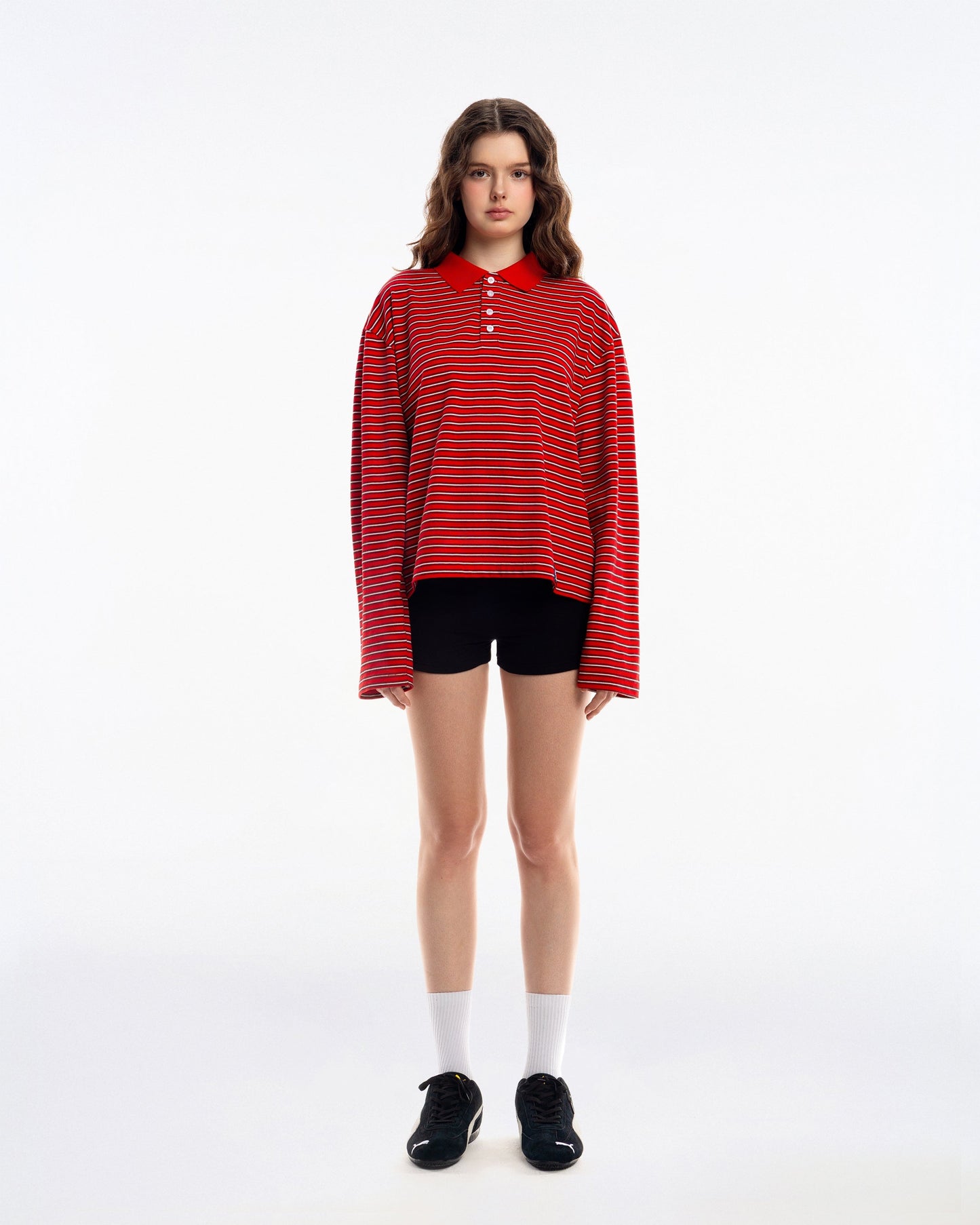 OLLY Striped Polo Tee — PUSHPUSH