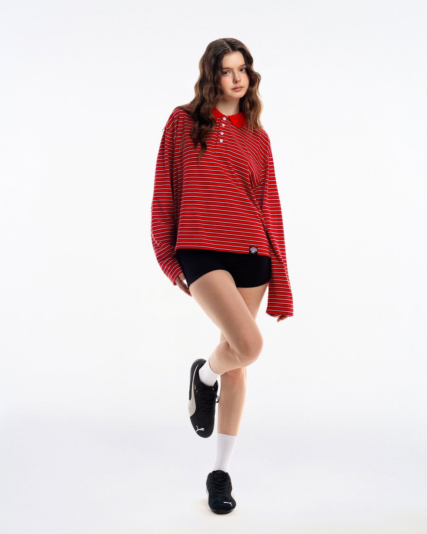 OLLY Striped Polo Tee — PUSHPUSH