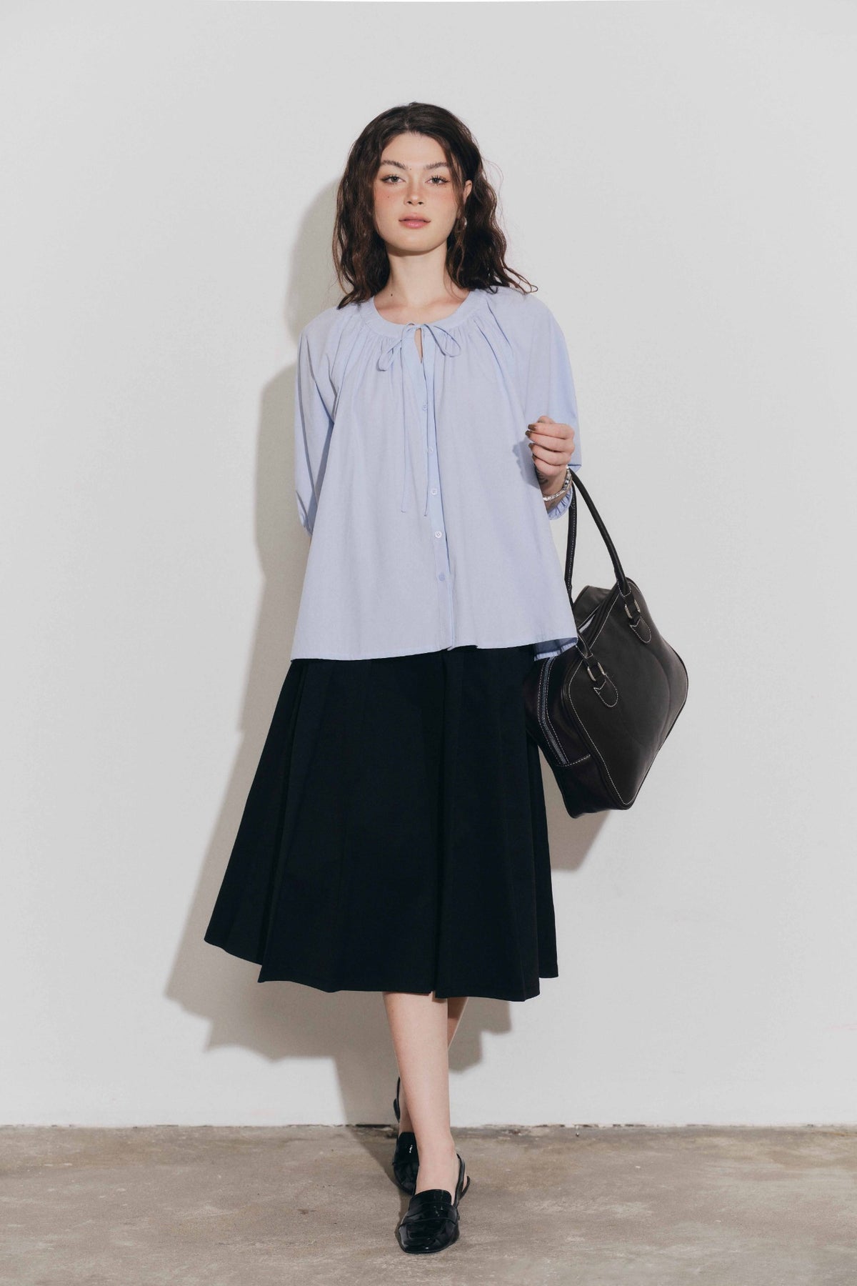 泡泡袖領口抽褶上衣 Dottie T1135 商品圖 3