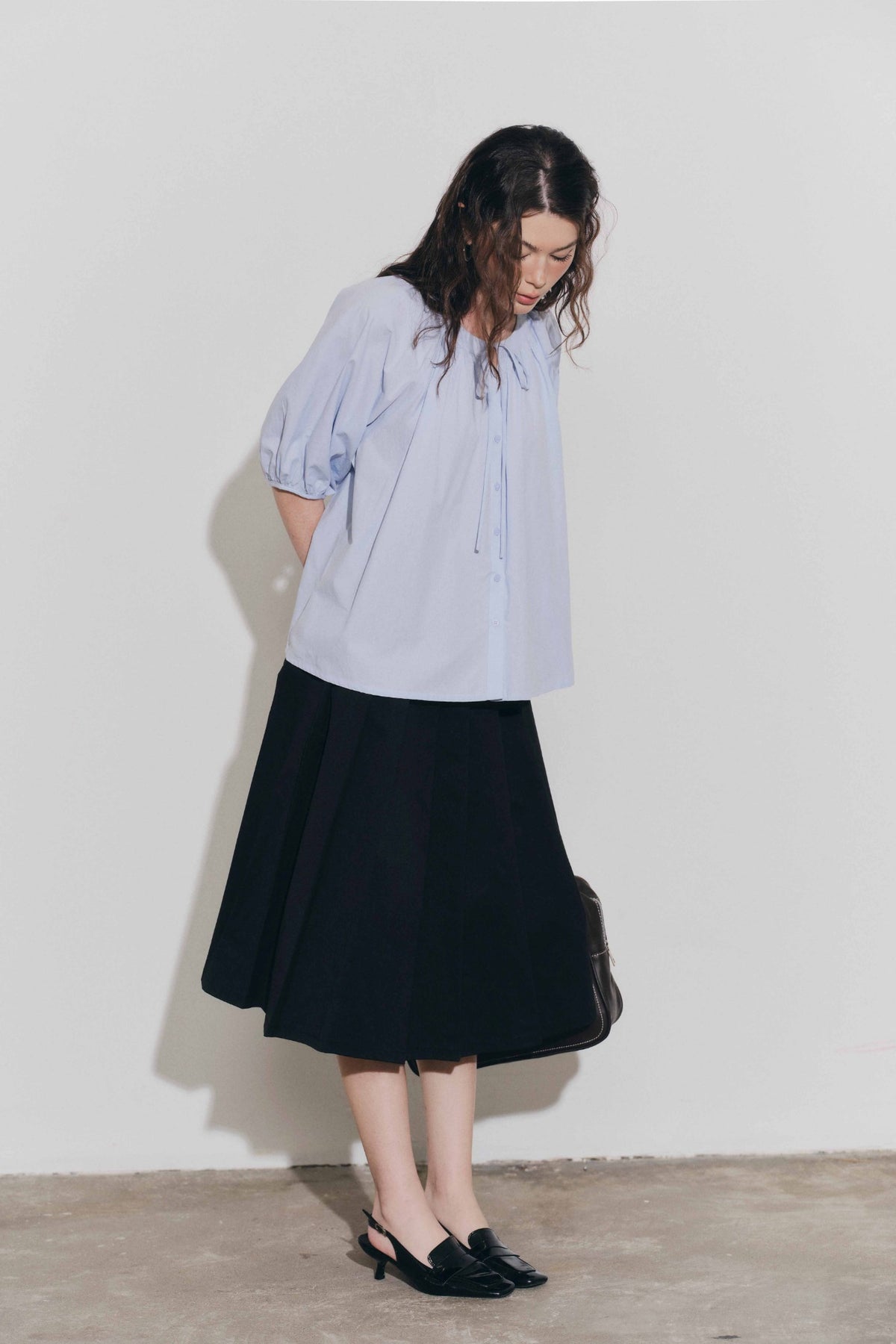 泡泡袖領口抽褶上衣 Dottie T1135 商品圖 4