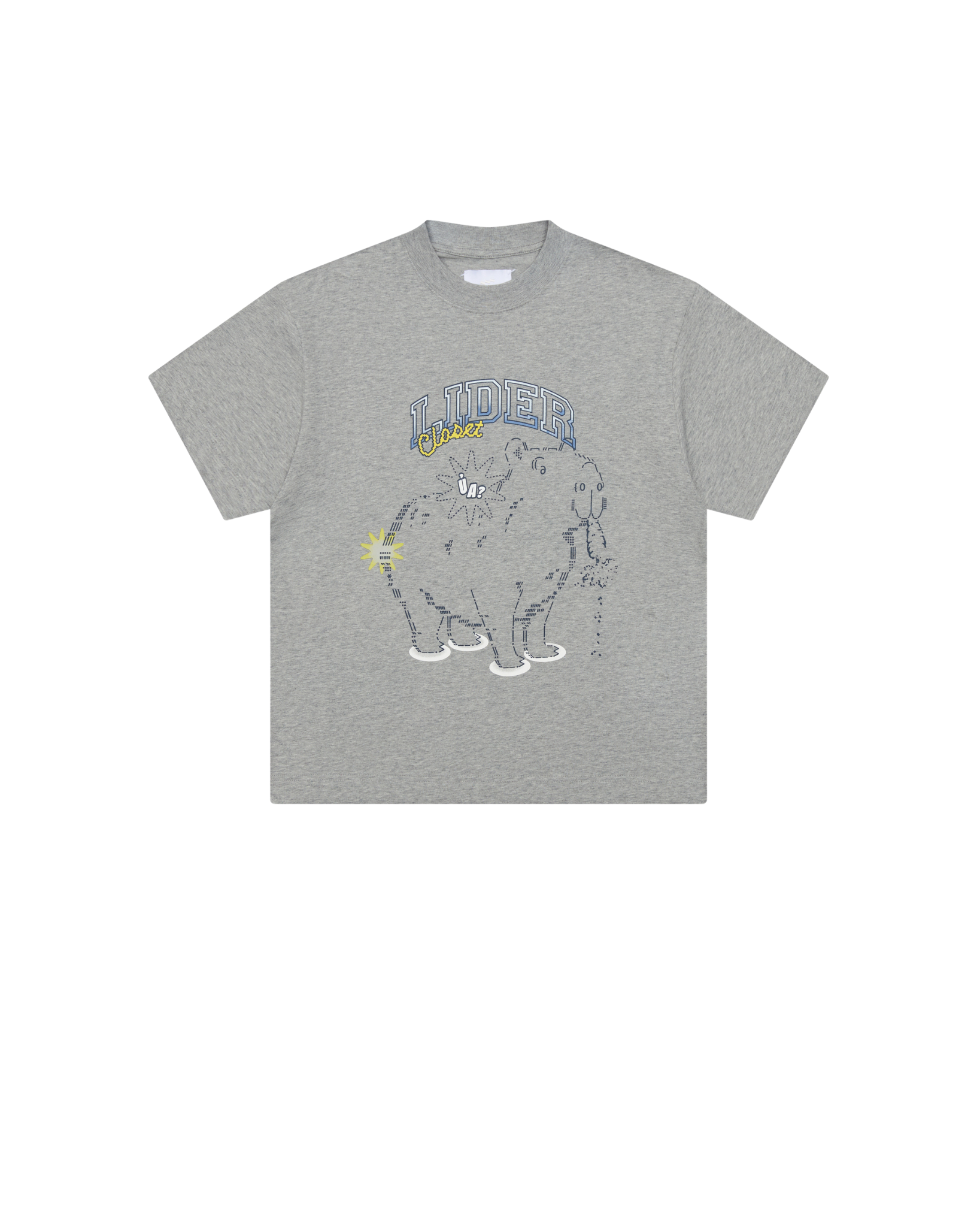 Lider CAPYNOMNOM TEE - Noodle Grey T 恤