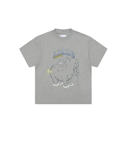 Lider CAPYNOMNOM TEE - Noodle Grey T 恤