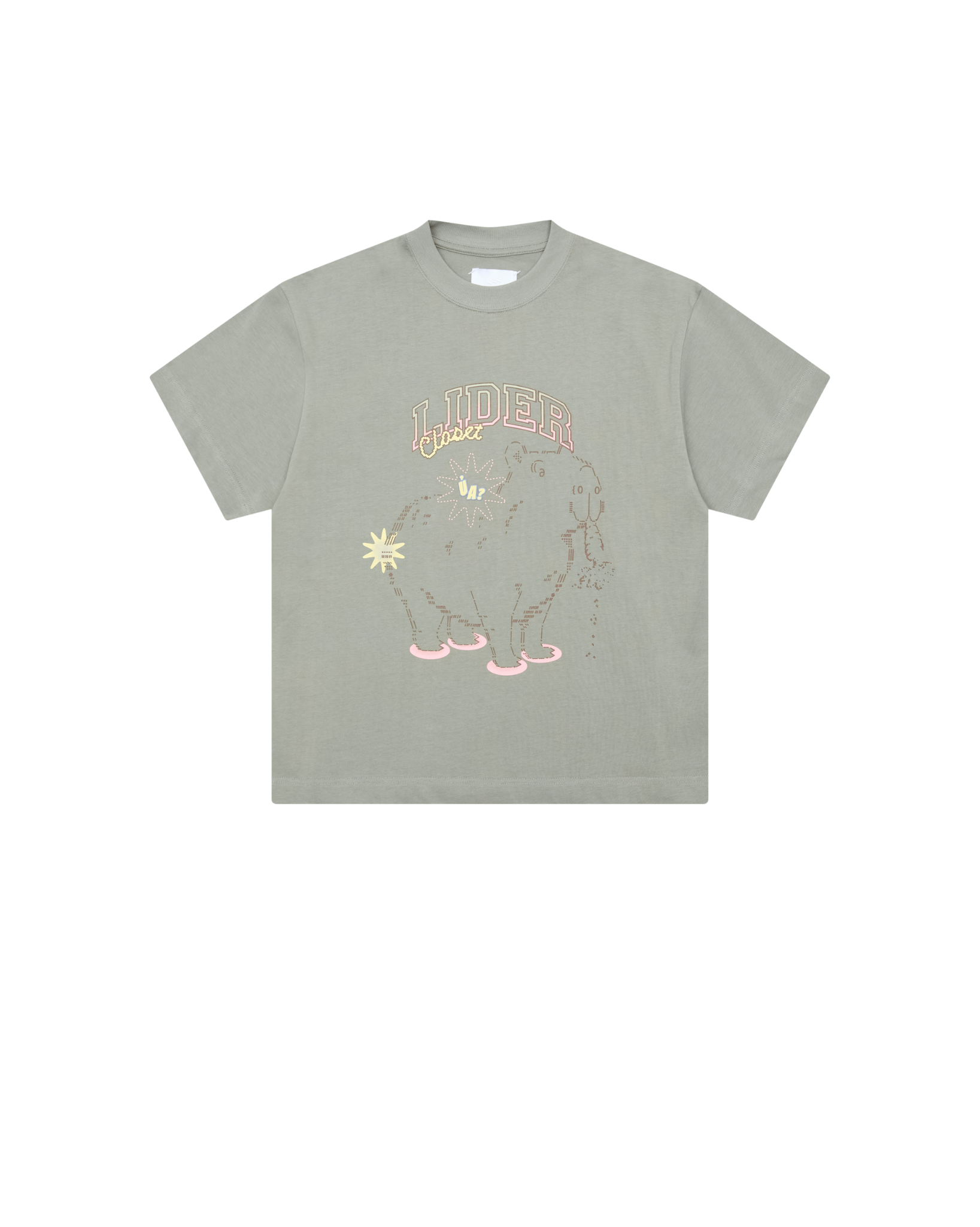 Lider CAPYNOMNOM TEE - Olive Chill T 恤