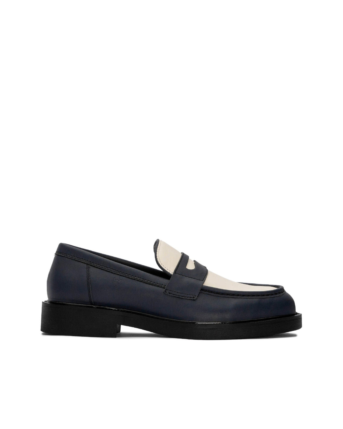 The Wolf Sean Penny Navy Blue & Offwhite 樂福鞋 圖 1