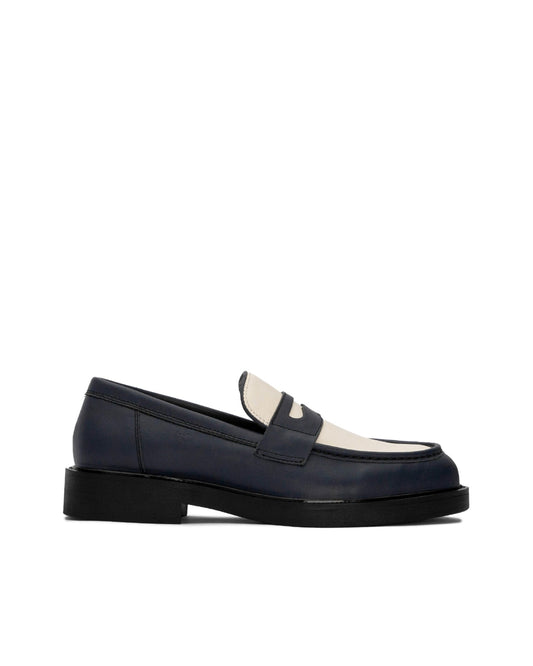 The Wolf Sean Penny Navy Blue & Offwhite 樂福鞋 圖 1
