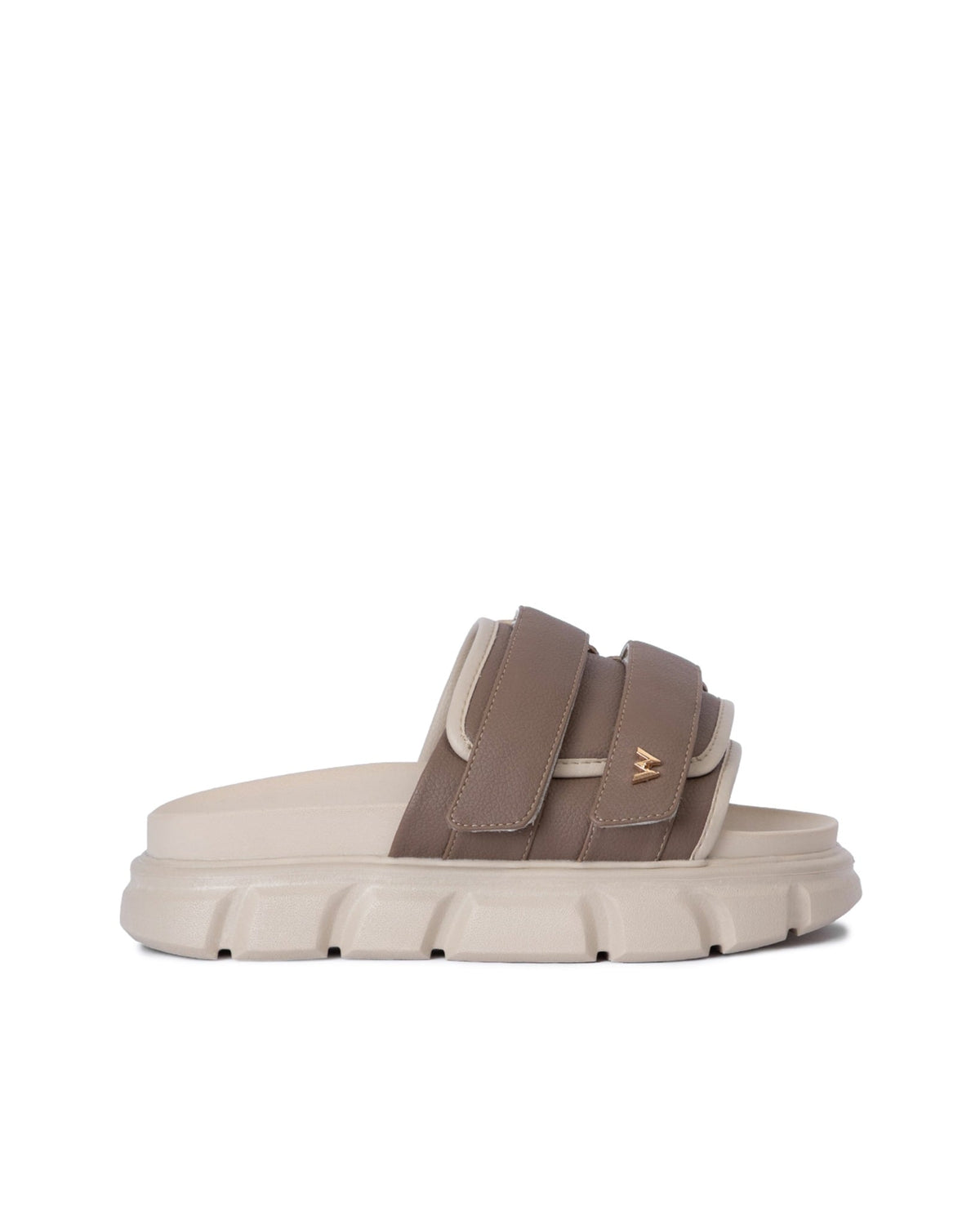 The Wolf Essential Strap Brown & Beige 拖鞋 圖 1