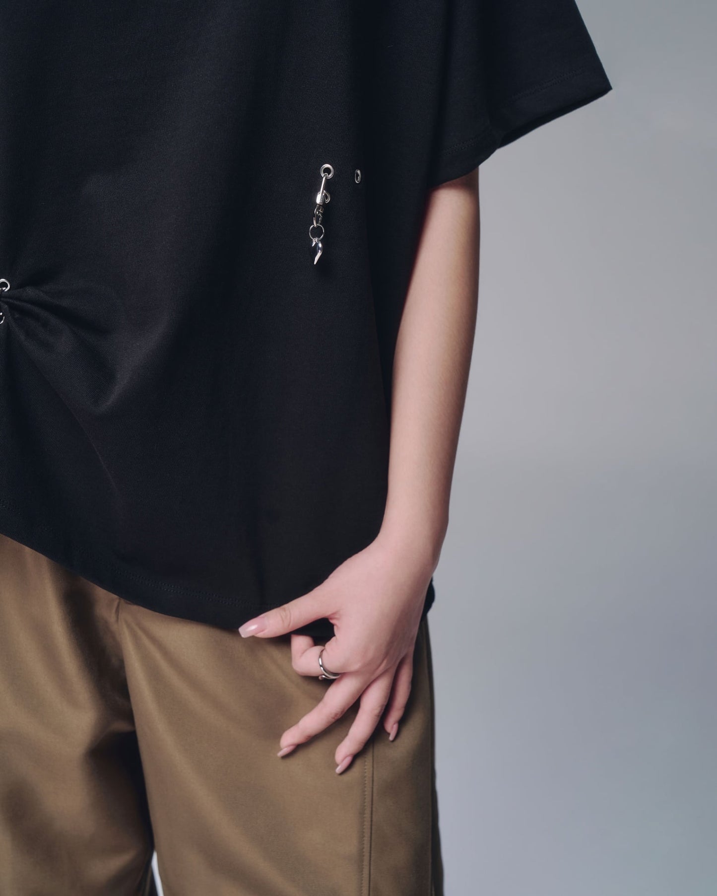 Bunny Charm Ver Shirt (Black) — Bunnyhill