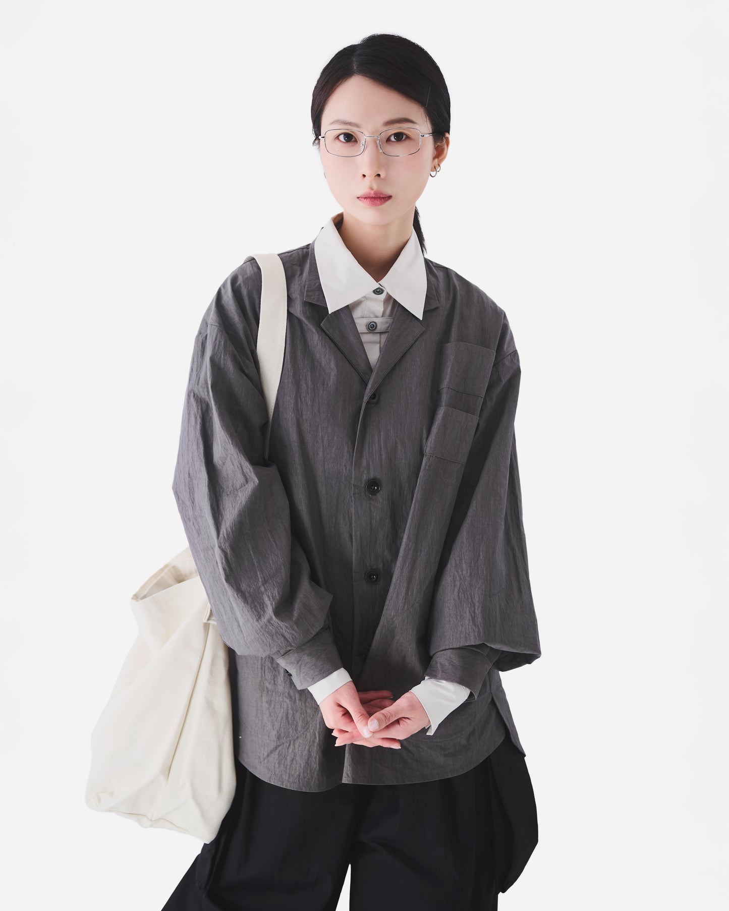 AW24-17J Notch Lapel Shirt Jacket