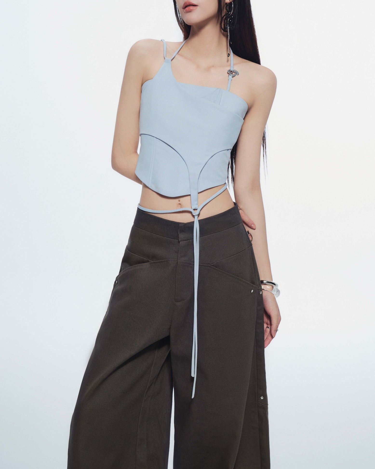 Lullaby Halter Top (Blue) — Bunnyhill
