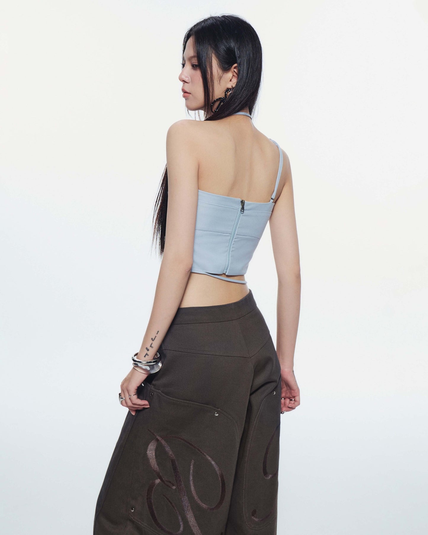 Lullaby Halter Top (Blue) — Bunnyhill