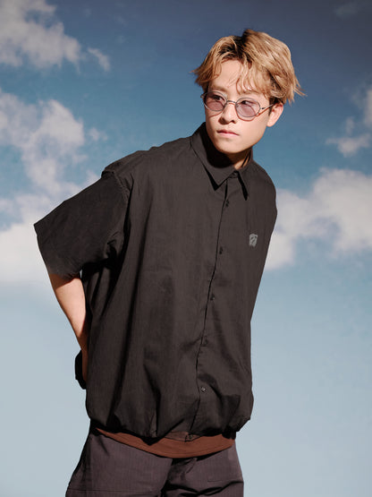 SS25-02T Bubble Shirt (Black)