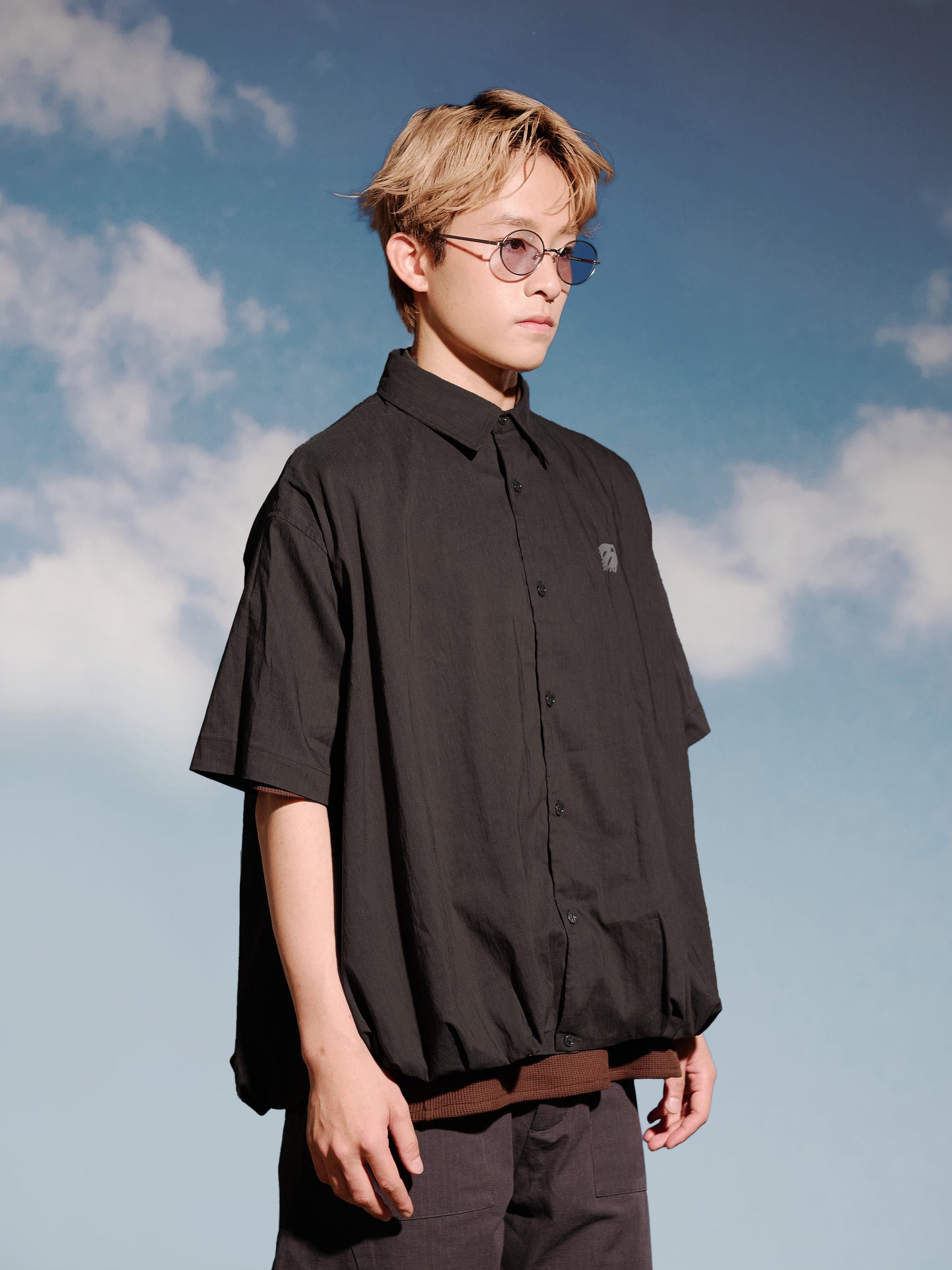 SS25-02T Bubble Shirt (Black)