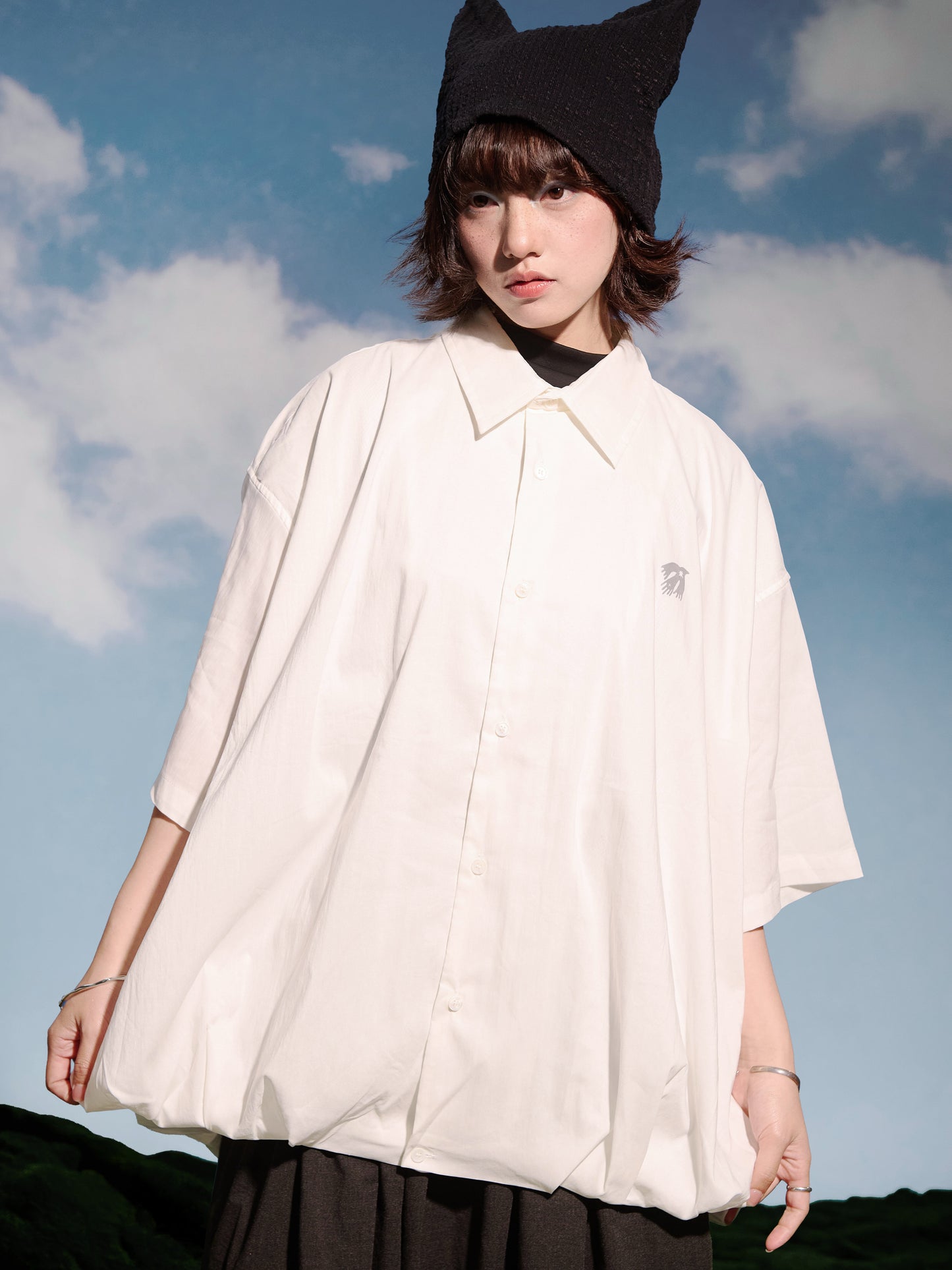 SS25-02T Bubble Shirt (White)