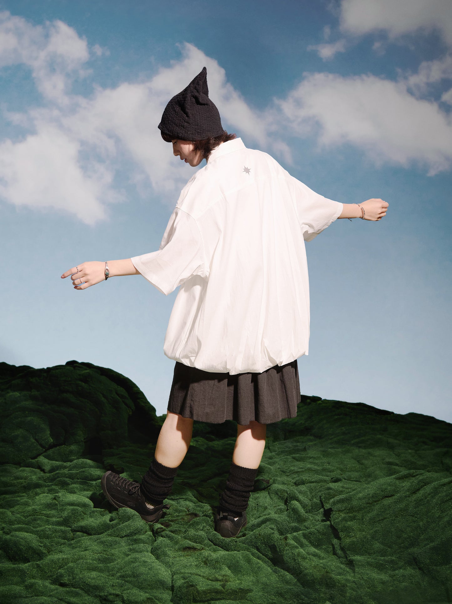 SS25-02T Bubble Shirt (White)