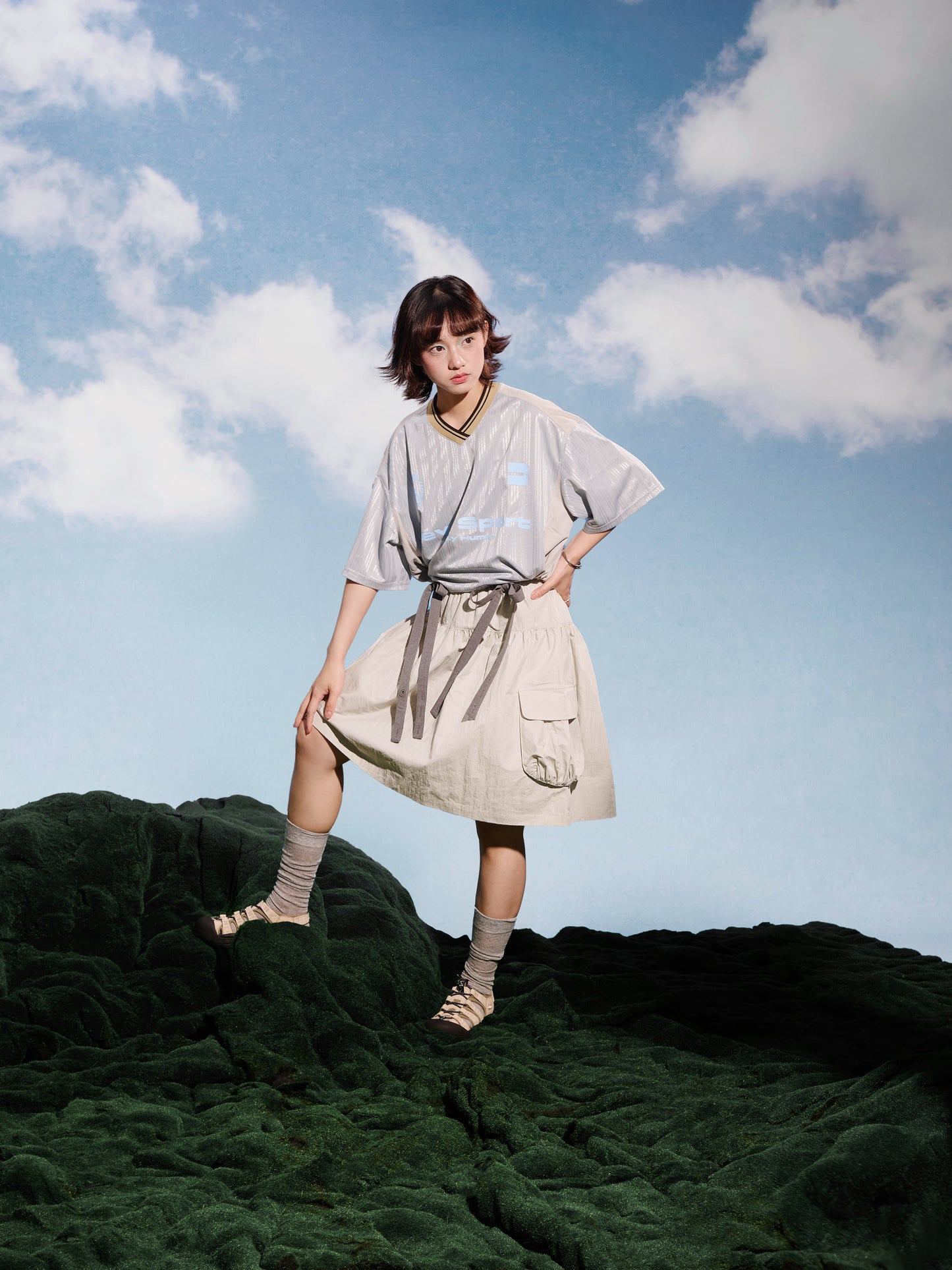 SS25-10T Normcore Jersey Tee (Blue Grey)