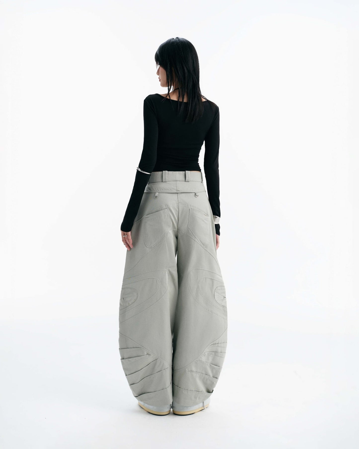 Bisou Long Sleeve Top (Black) — Bunnyhill