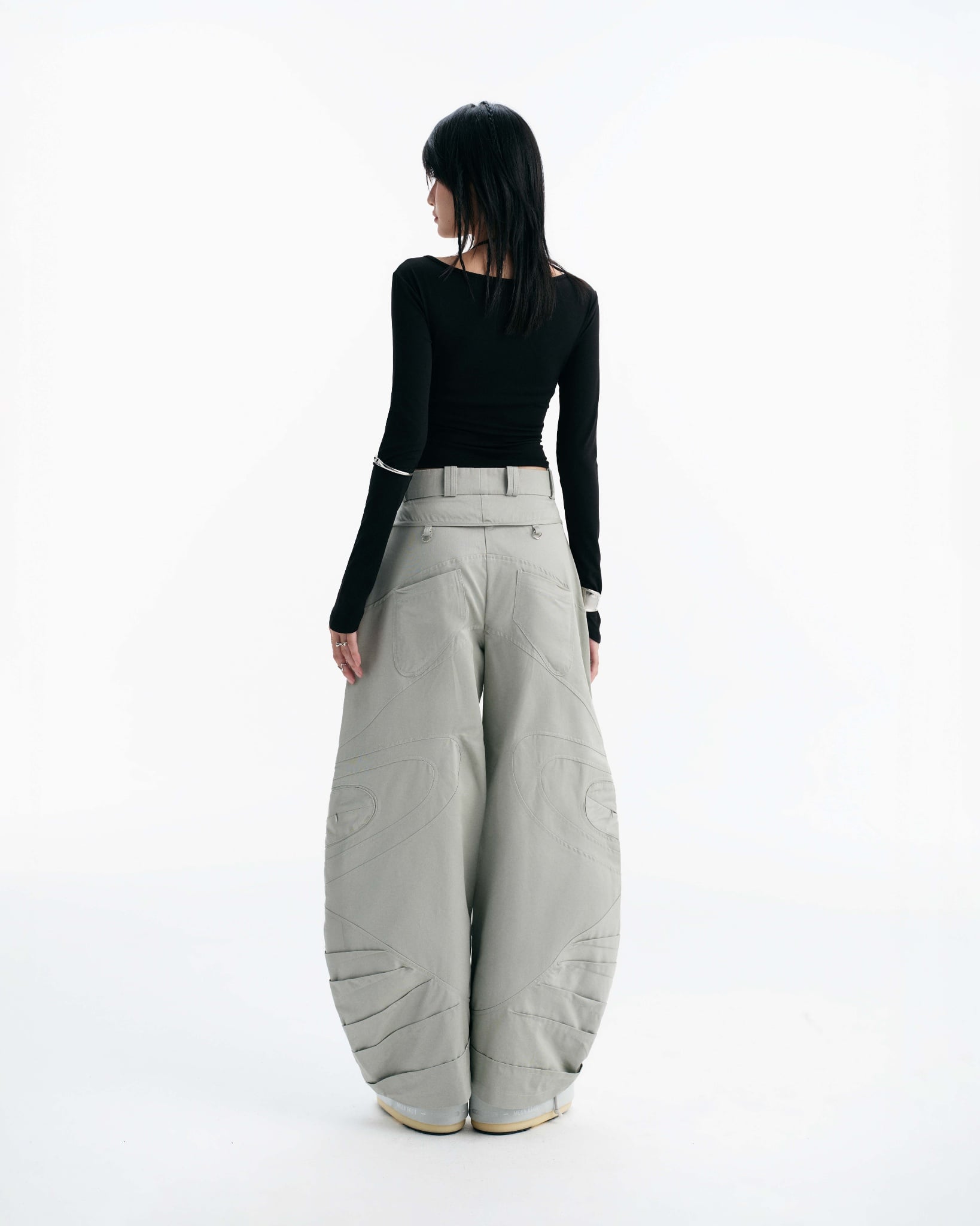 Bisou Long Sleeve Top (Black) — Bunnyhill