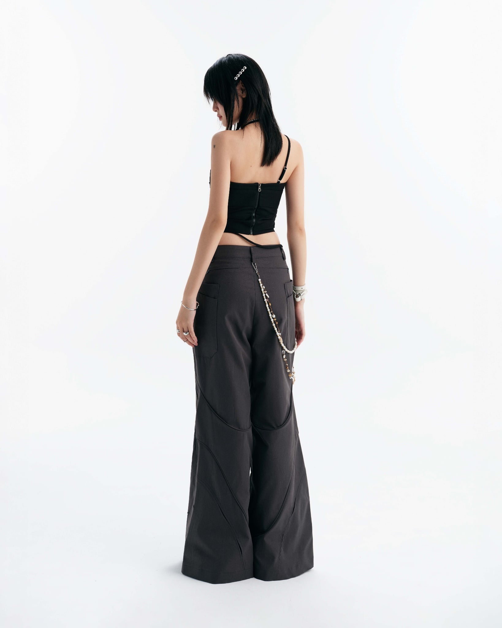 Lullaby Halter Top (Black) — Bunnyhill