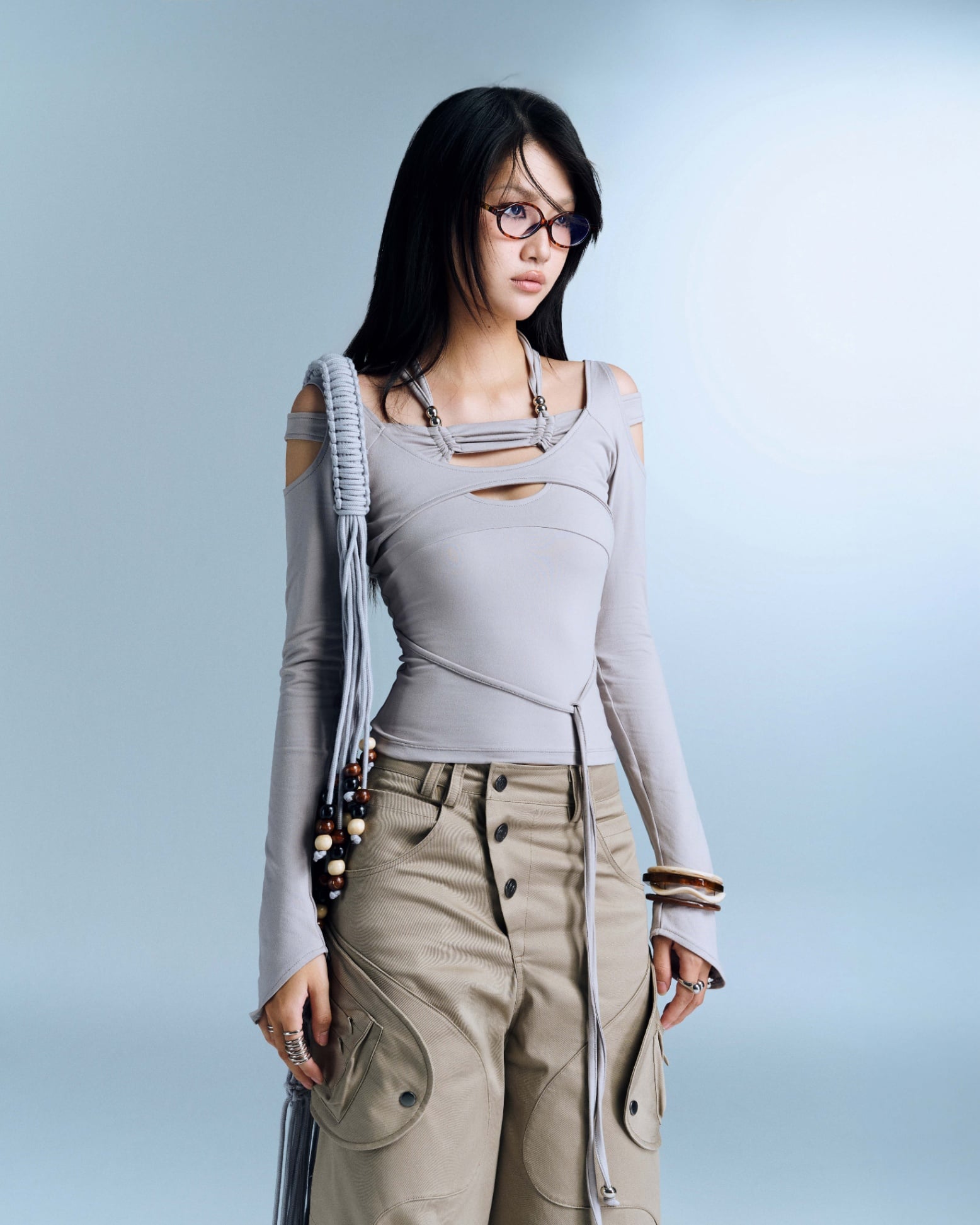 Serafin Top (Grey) — Bunnyhill