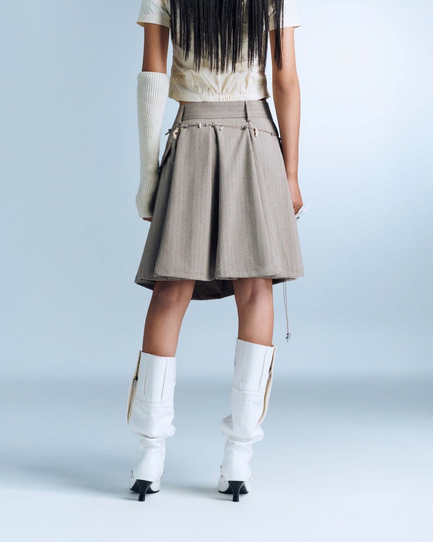 Devora Skirt (Brown Stripes) — Bunnyhill