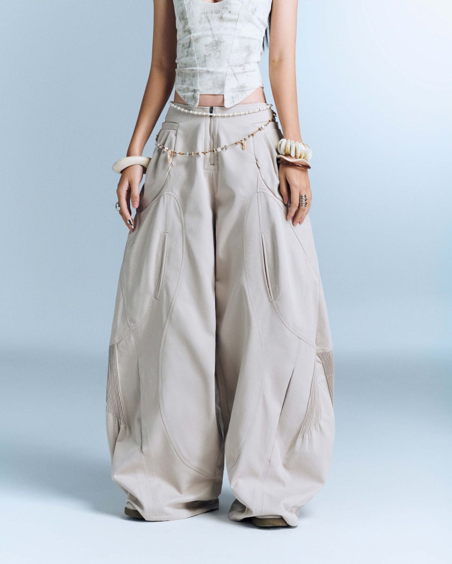 MIRAMON FLARED SKIRT GREEN | Bunnyhill 裙子 Skirt