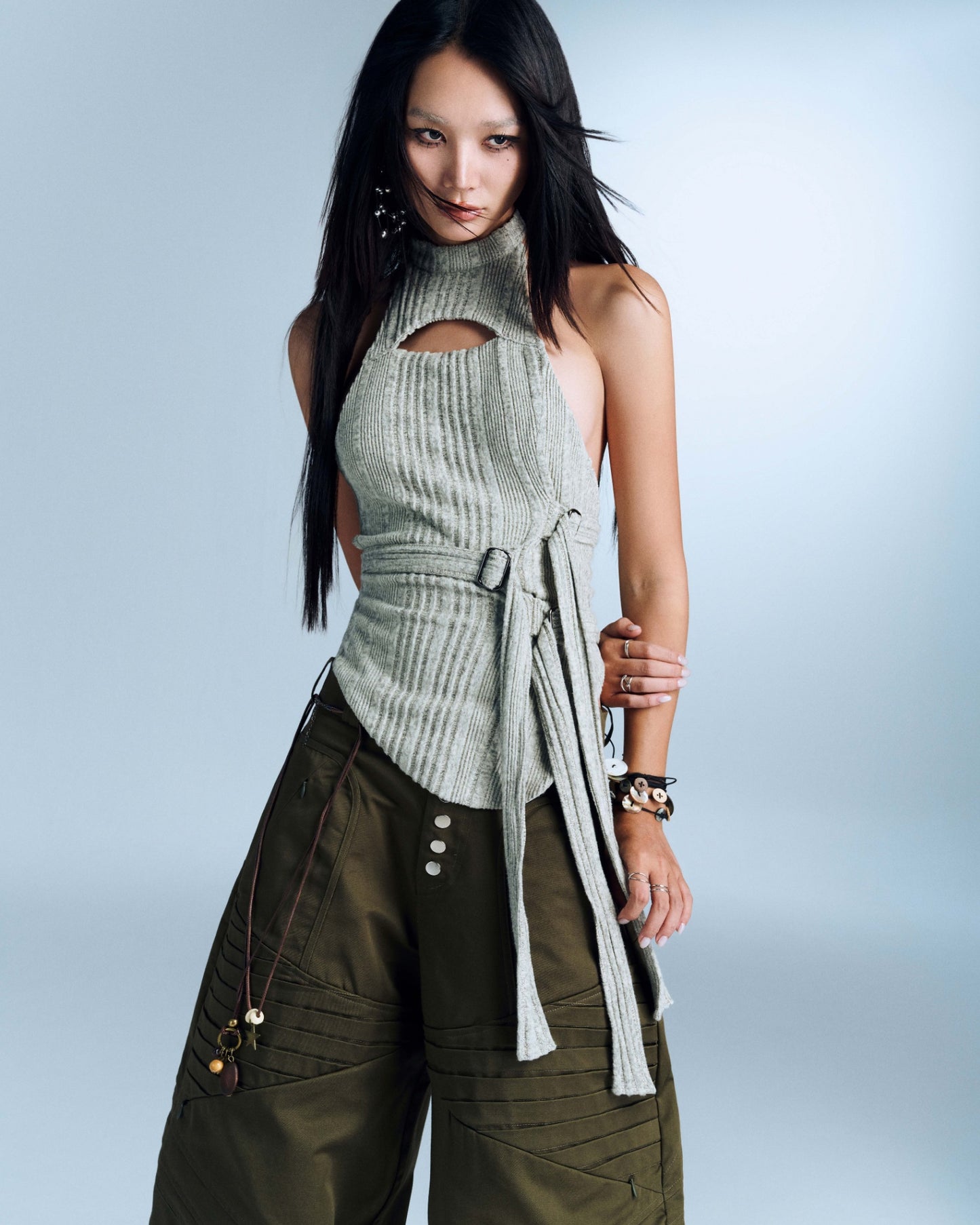Ruby Top (Grey) — Bunnyhill