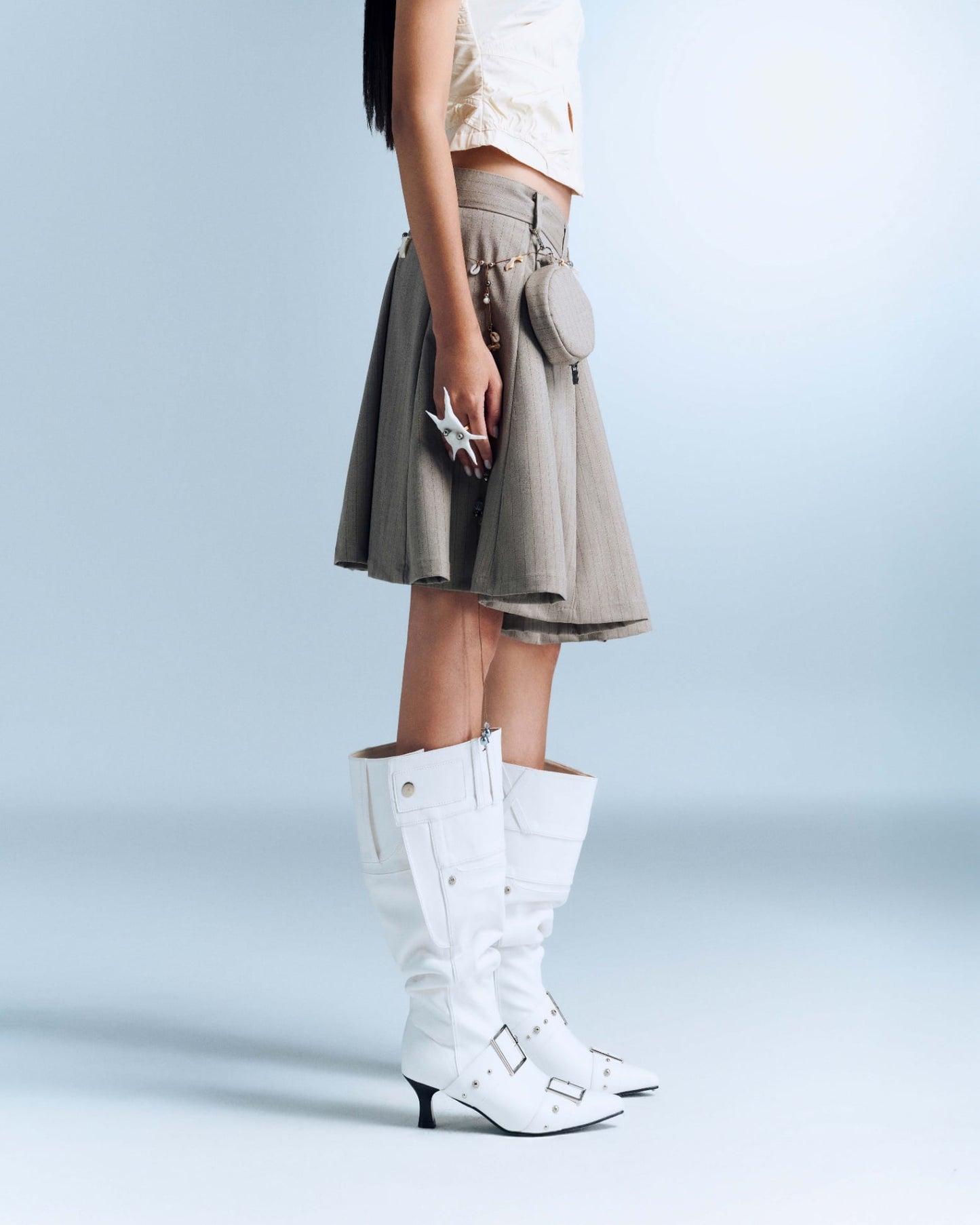 Devora Skirt (Brown Stripes) — Bunnyhill